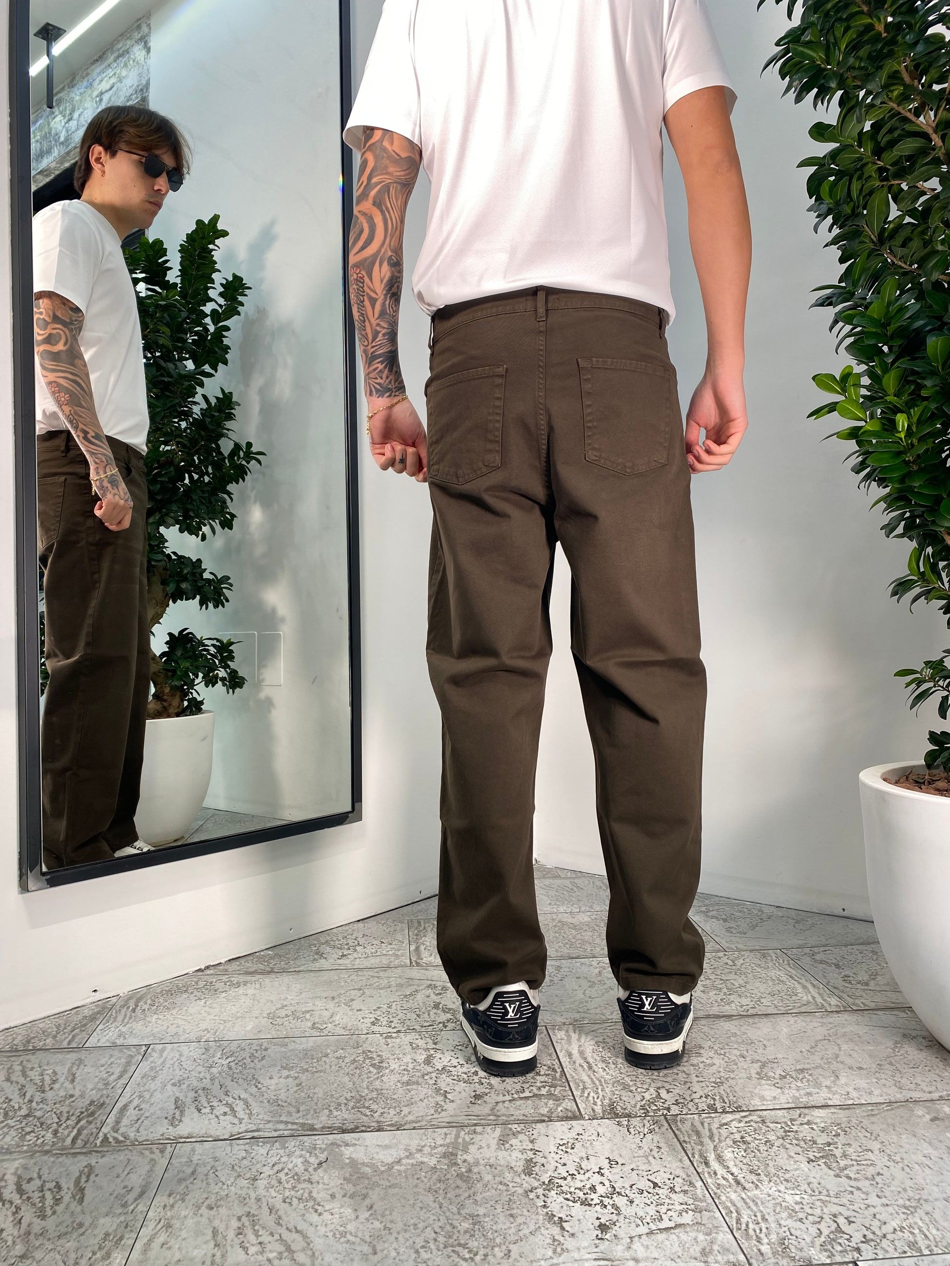JEANS OLD WASH FONDO AMPIO - RELAXED FIT ZP345.MOK