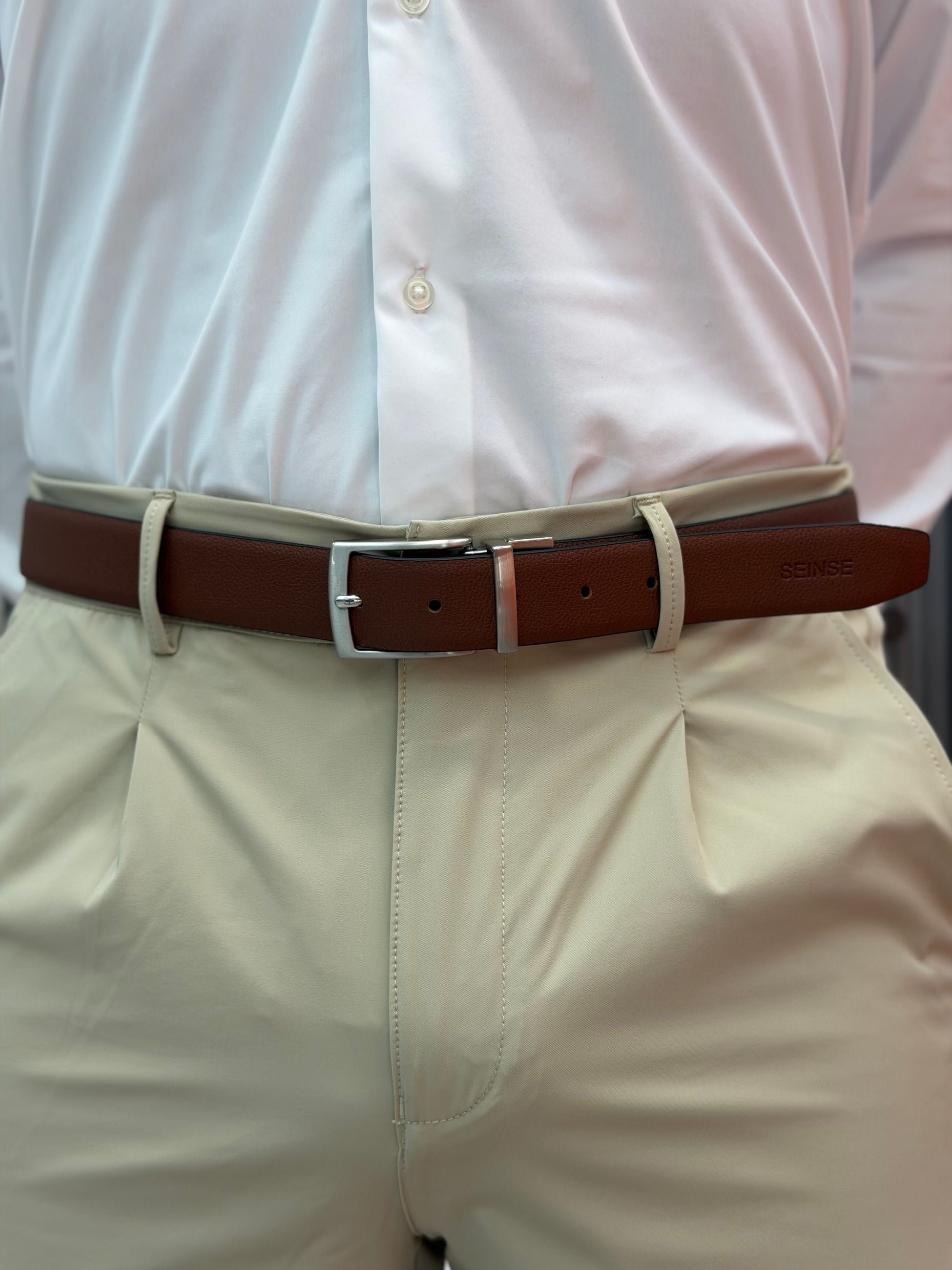 CINTURA DOUBLE IN PELLE MARTELLATA CT282SS.NER