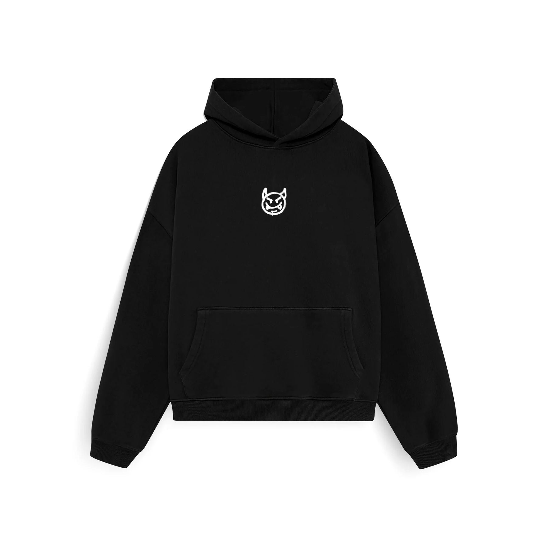 FELPA UNISEX CON CAPPUCCIO DEVIL THE KISS OF THE NIGHT - RELAXED FIT