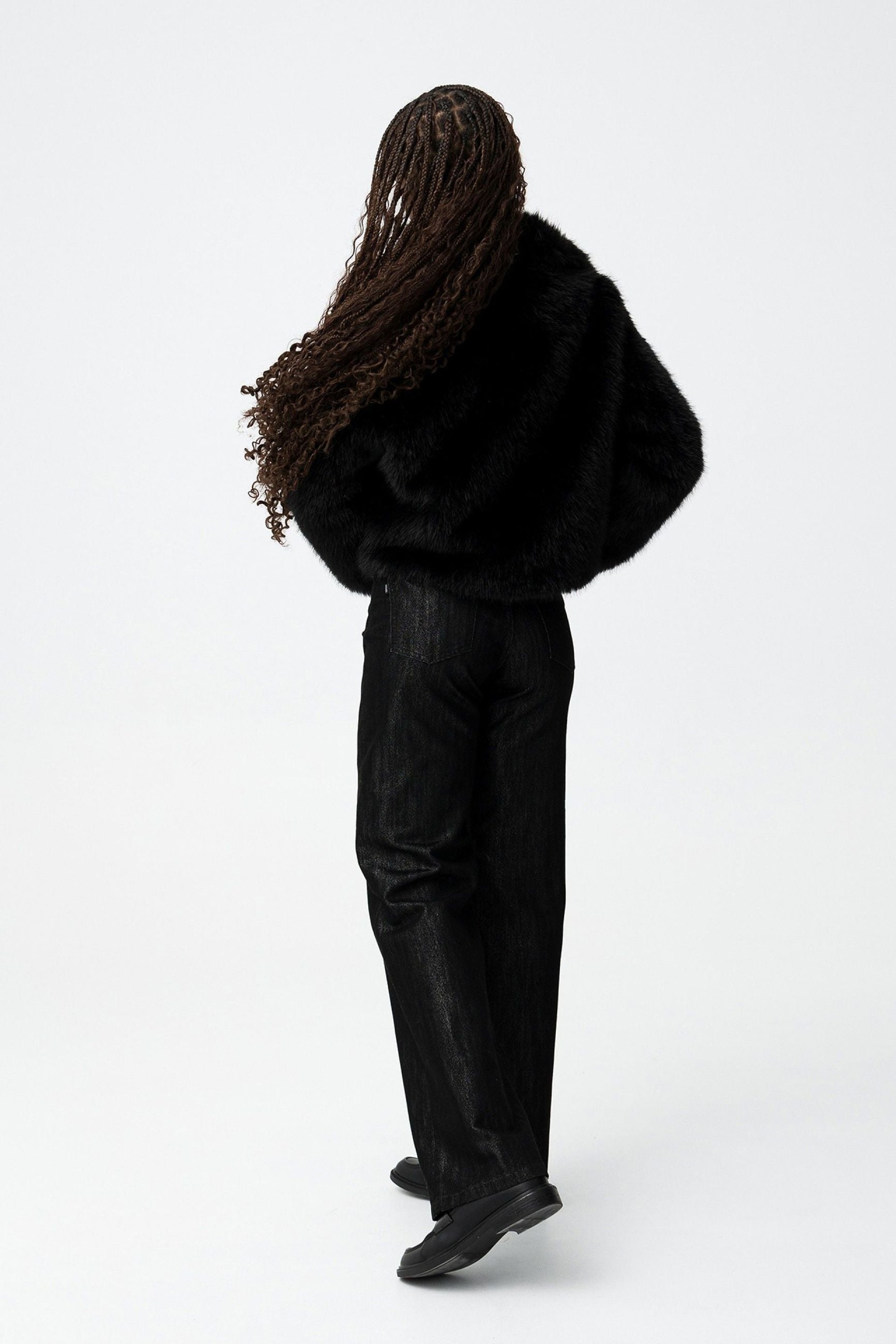 JEANS LUCIDI BONNYE_57 A GAMBA LARGA E VITA ALTA - WIDE LEG 10062763