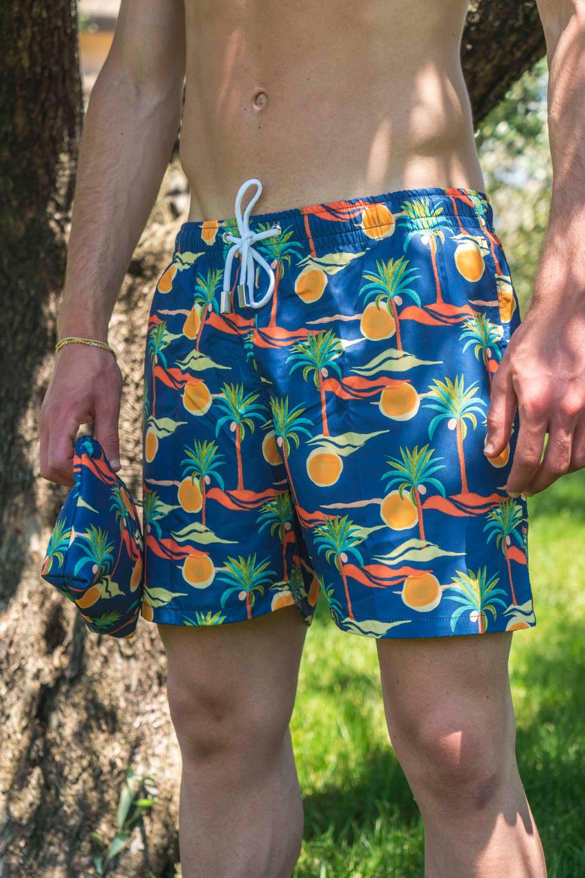 COSTUME MODELLO BOXER FANTASIA PALME - REGULAR FIT