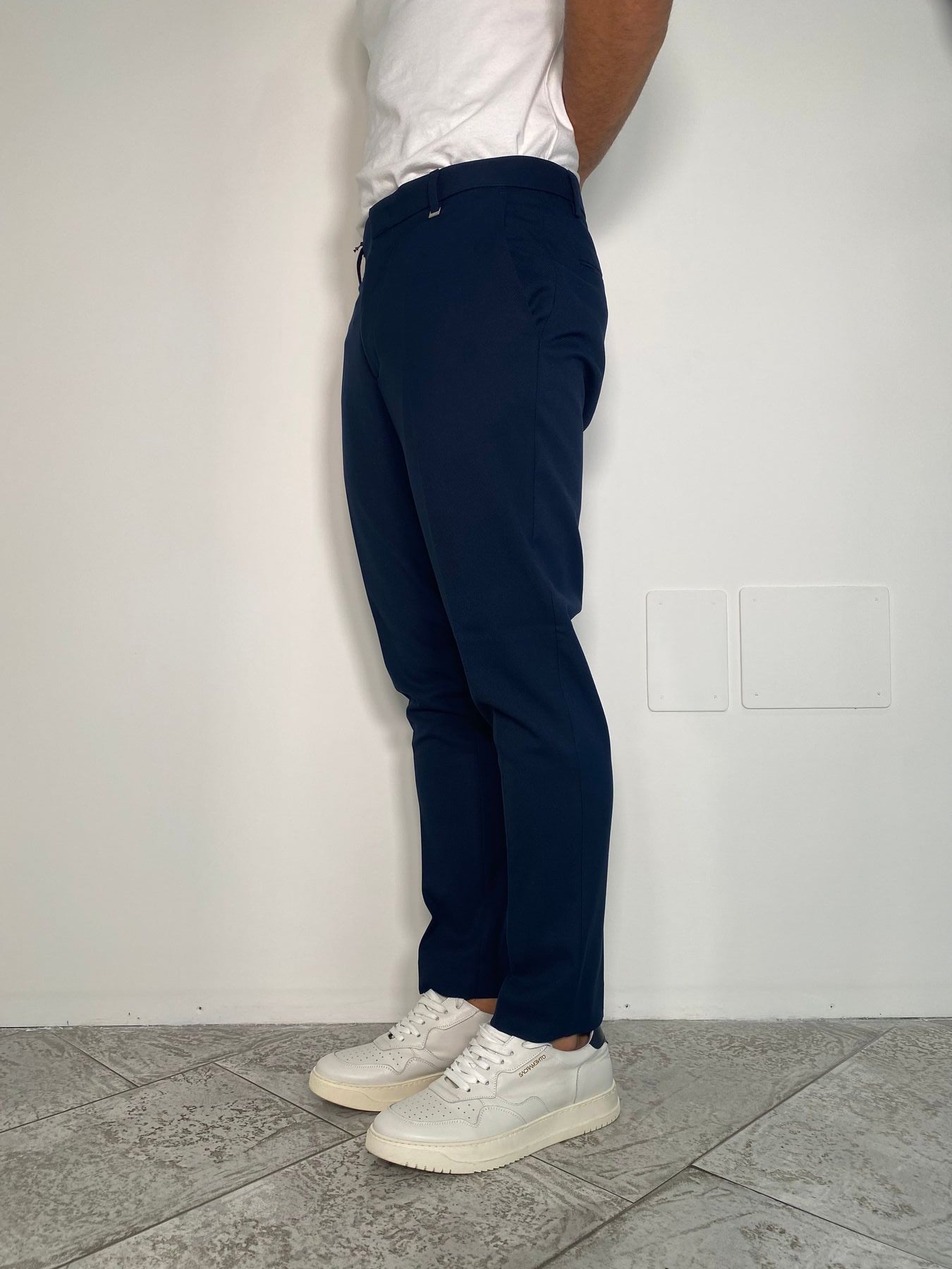 PANTALONE DA ABITO TASCA AMERICA FONDO REGOLARE - REGULAR FIT