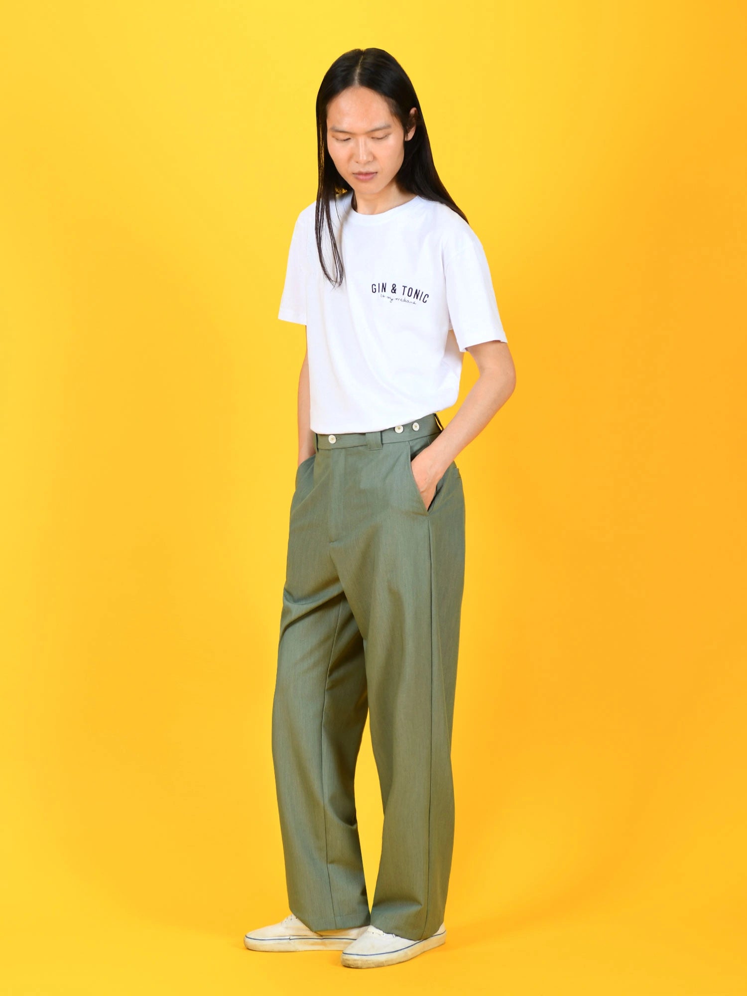T-SHIRT IN PURO COTONE CON RICAMO GIN & TONIC LATO CUORE - REGULAR FIT M-261075