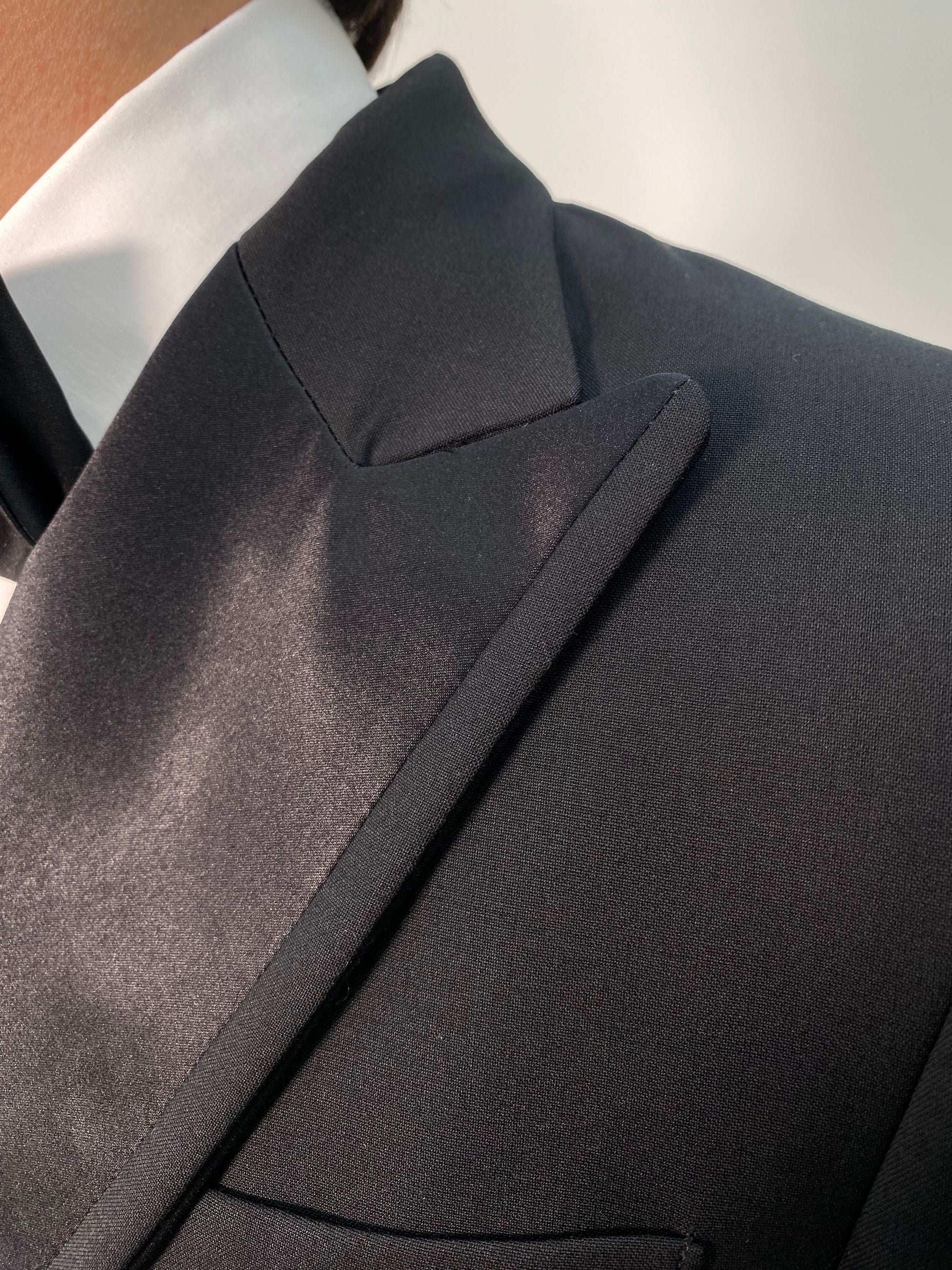 GIACCA SMOKING DOPPIOPETTO DA ABITO CON COLLO IN RASO - REGULAR FIT GIA3227.NER