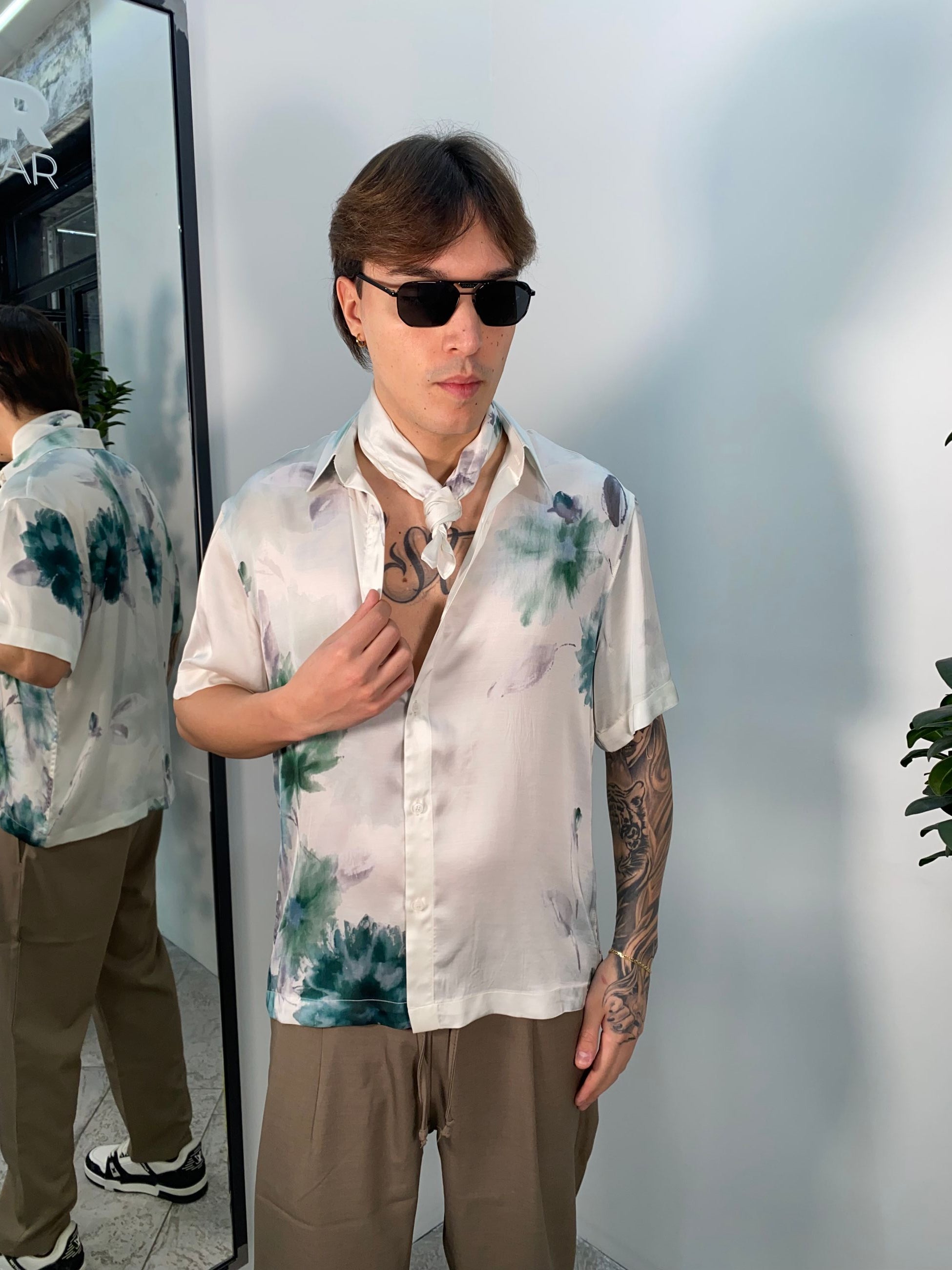 FOULARD FANTASIA FIORI IN 100% VISCOSA FU3361