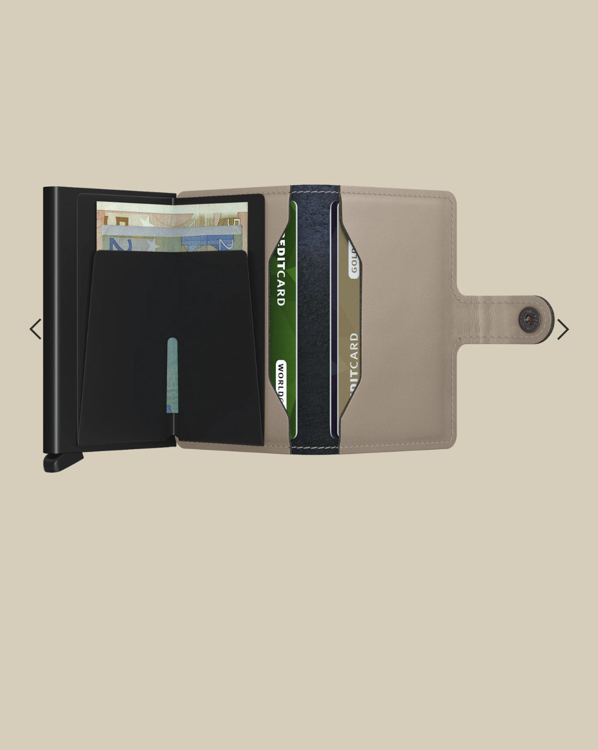 MINIWALLET PORTA CARTE E BANCONOTE IN MORBIDA PELLE OPACA MM-DESERT