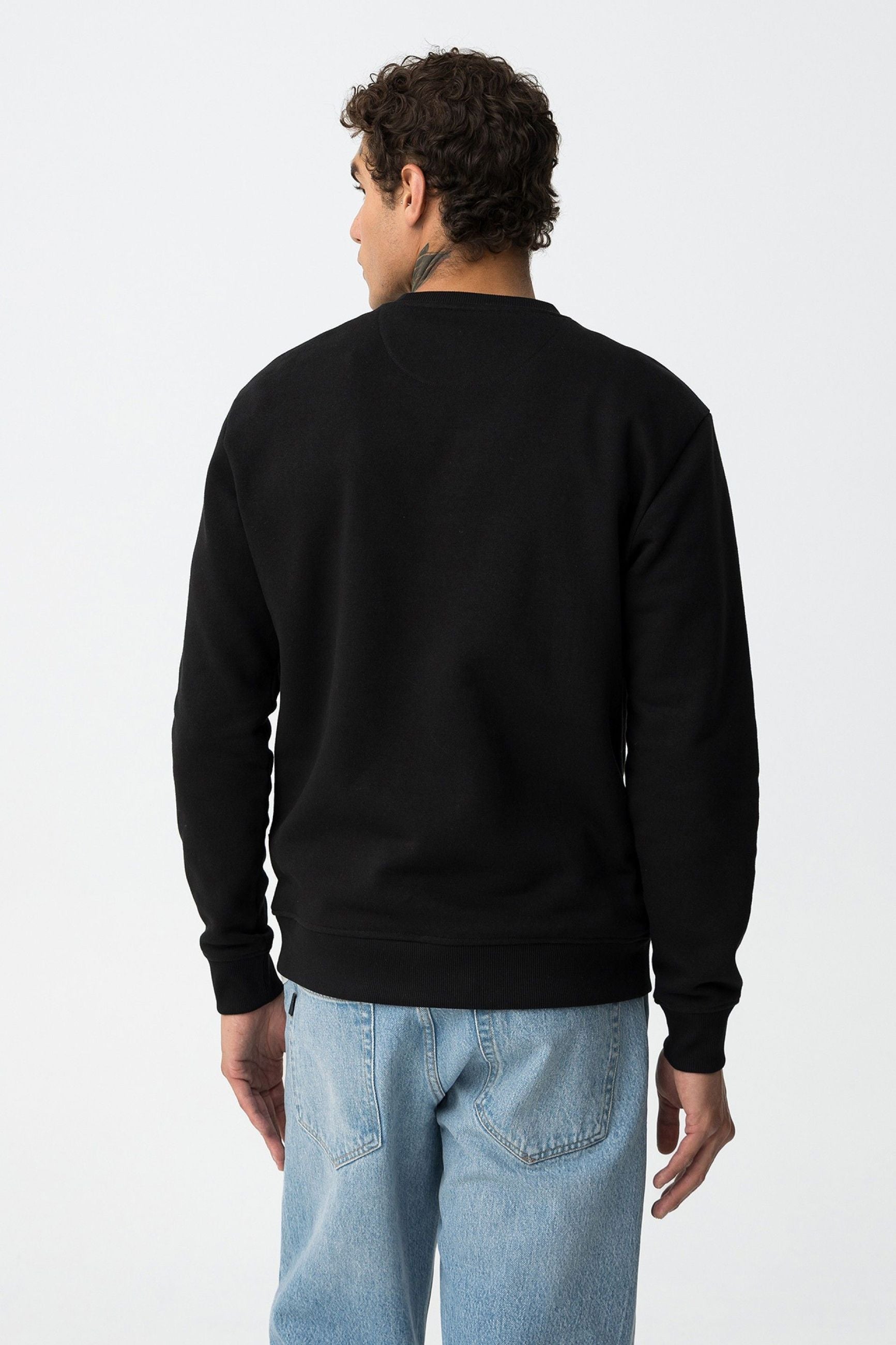 FELPA JAMIE BASIC GIROCOLLO CON LOGO LATO CUORE - REGULAR FIT 10061520.NER