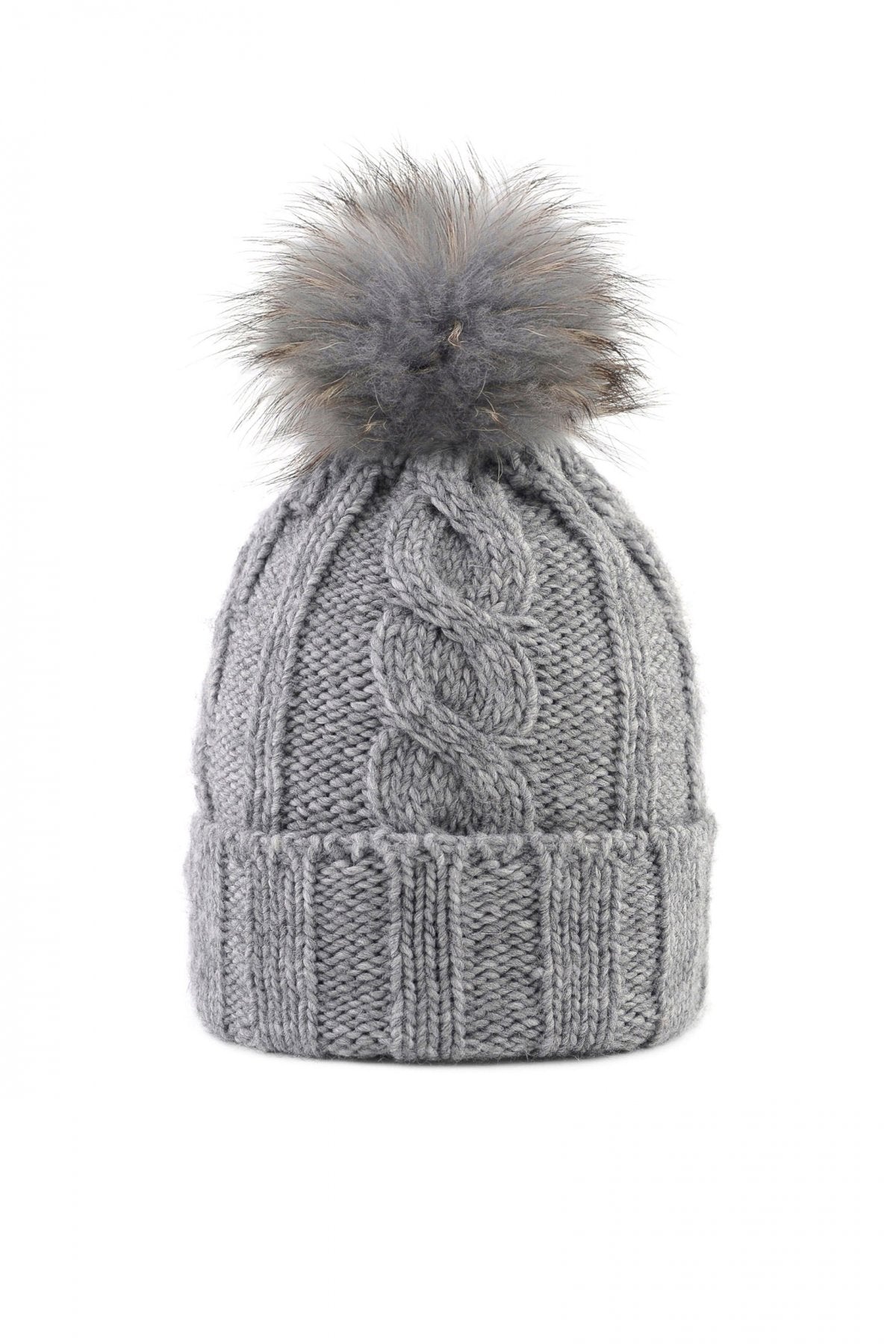 CAPPELLO IN LANA CON POMPON IN VERA PELLICCIA MURMASKY CN.A28105FUR.PER