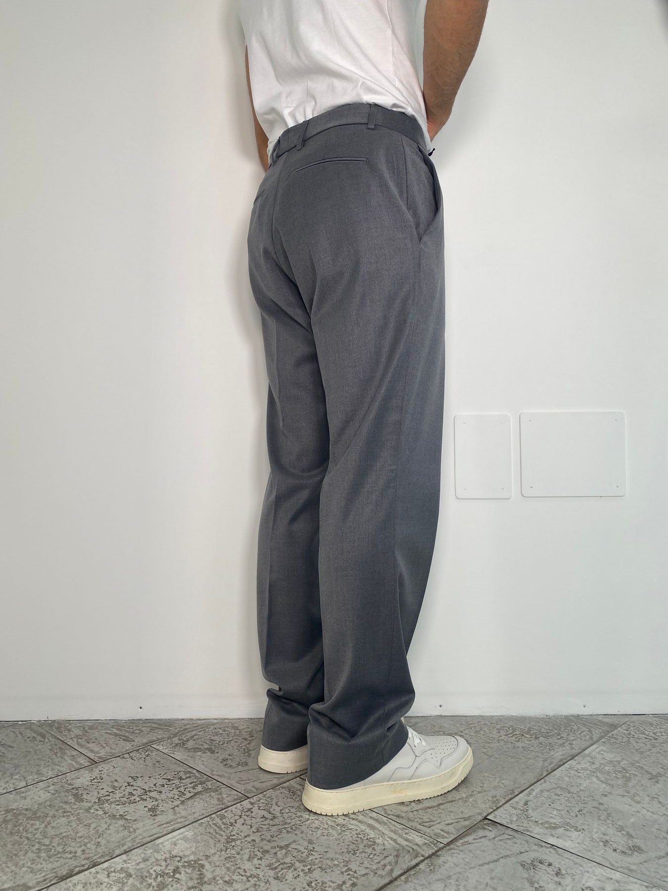 PANTALONE DA ABITO TASCA AMERICA FONDO AMPIO - RELAXED FIT