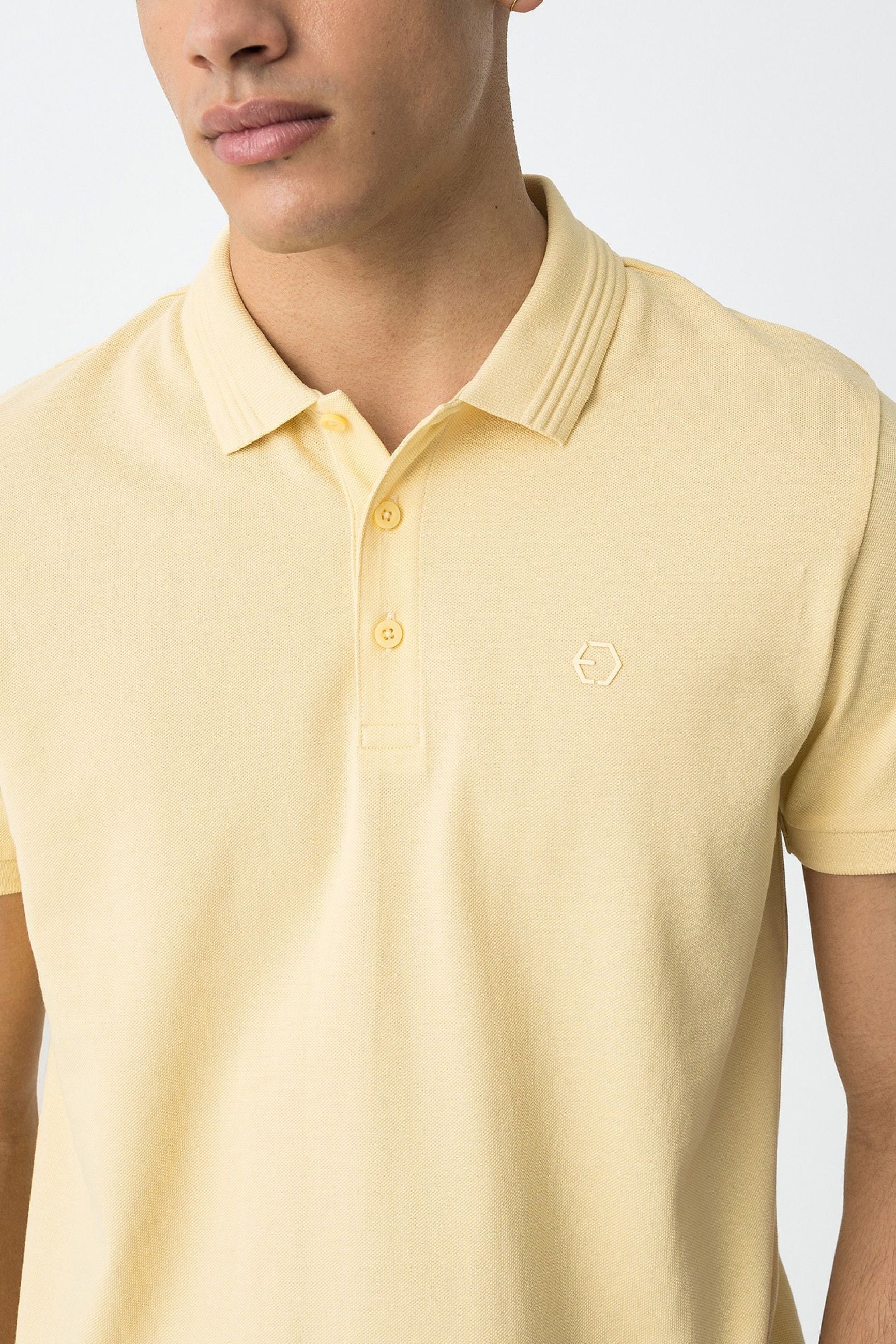 POLO MANNING_2 IN 100% COTONE PIQUET CON LOGO LATO CUORE TONO SU TONO - REGULAR FIT 10050806.GIA