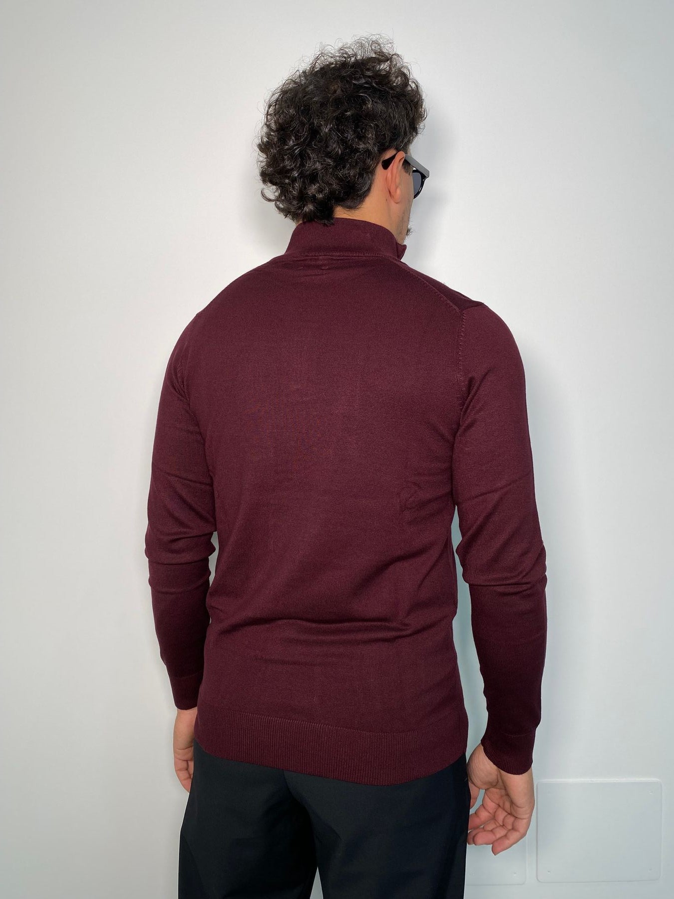 MAGLIA MEZZA ZIP IN MISTO VISCOSA FINEZZA 12 - REGULAR FIT