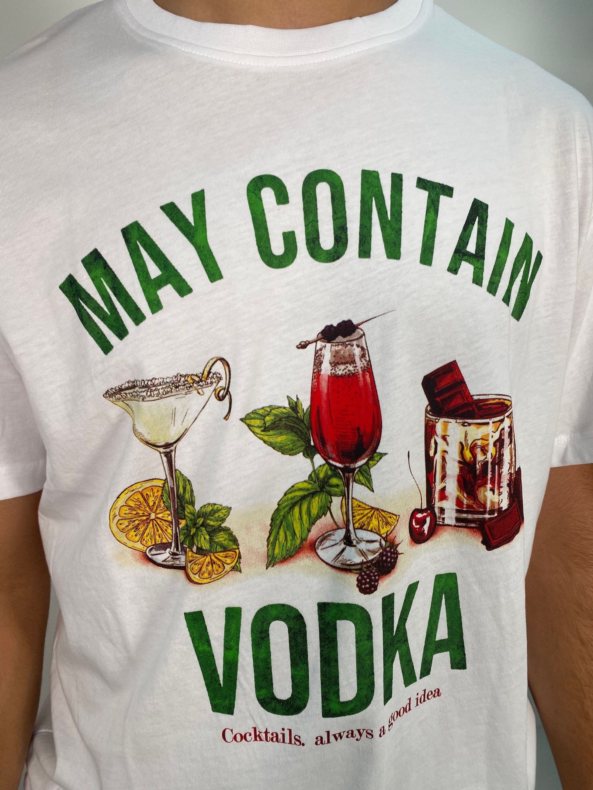 T-SHIRT IN 100% COTONE PREMIUM STAMPA VODKA - REGULAR FIT 25S06TG