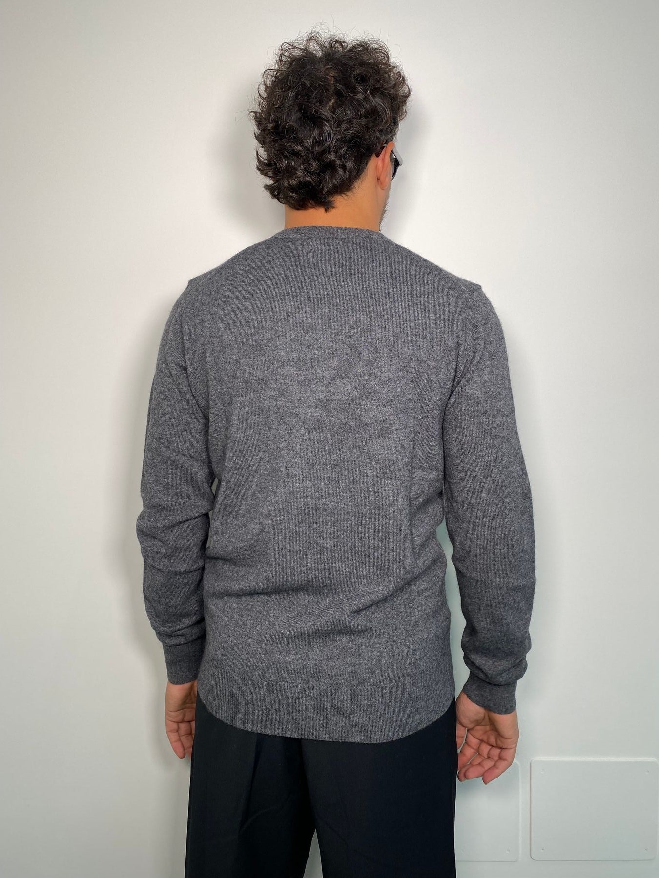 MAGLIA GIROCOLLO BASIC IN MISTO CACHEMIRE - REGULAR FIT