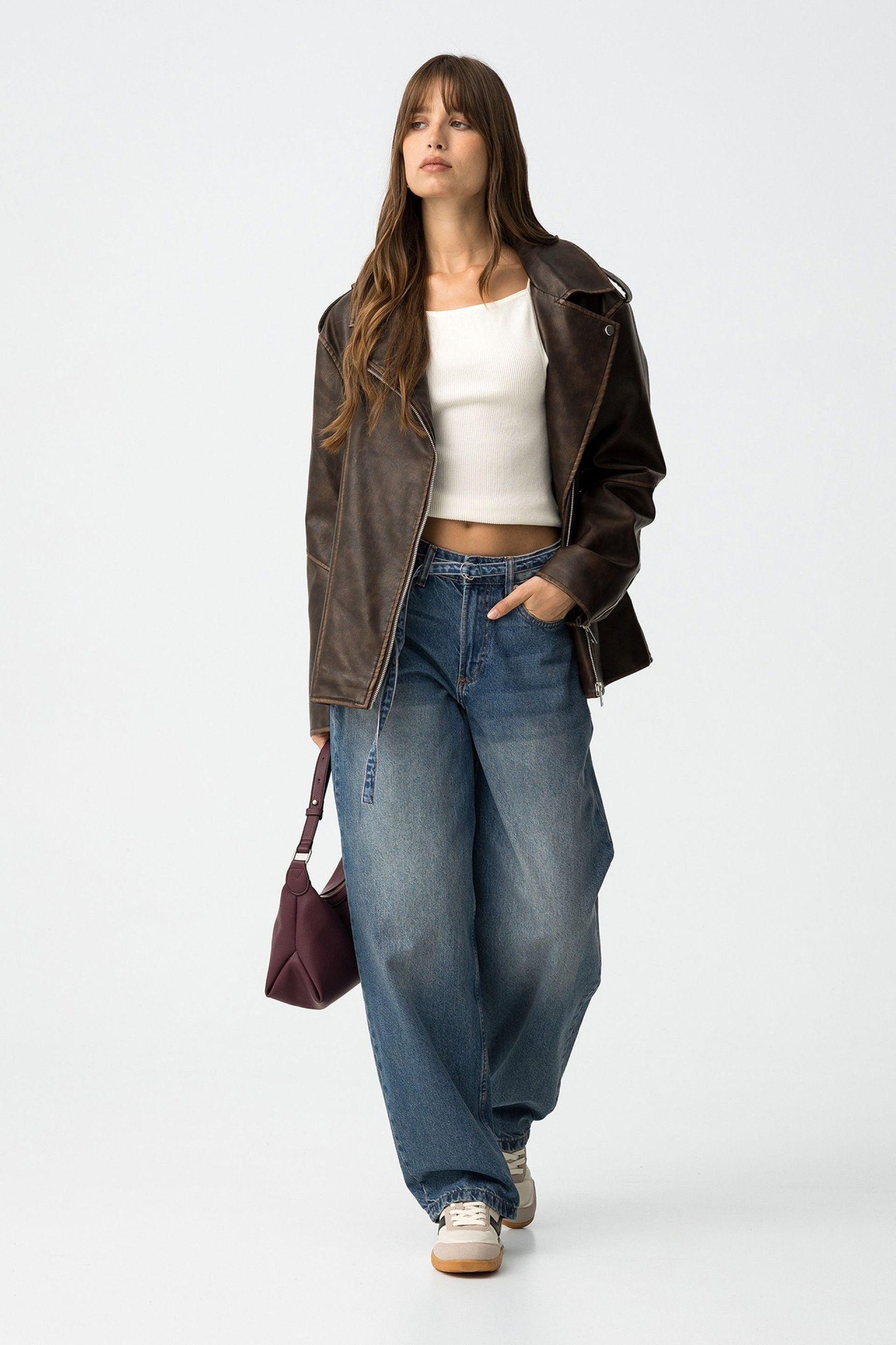 JEANS AVA_2 A VITA ALTA CON GAMBA A PALLONCINO E CINTURA RIMOVIBILE - BALLOON FIT 10062766