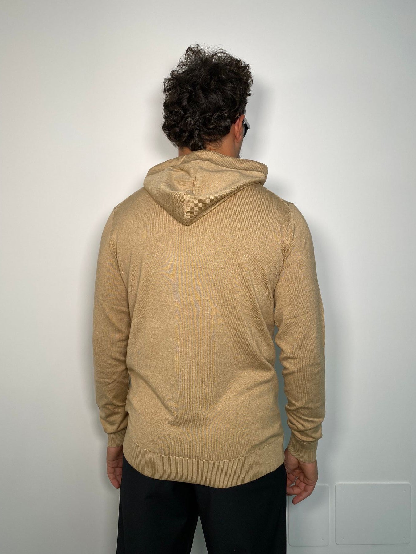 MAGLIA CAPPUCCIO BASIC IN MISTO VISCOSA - REGULAR FIT