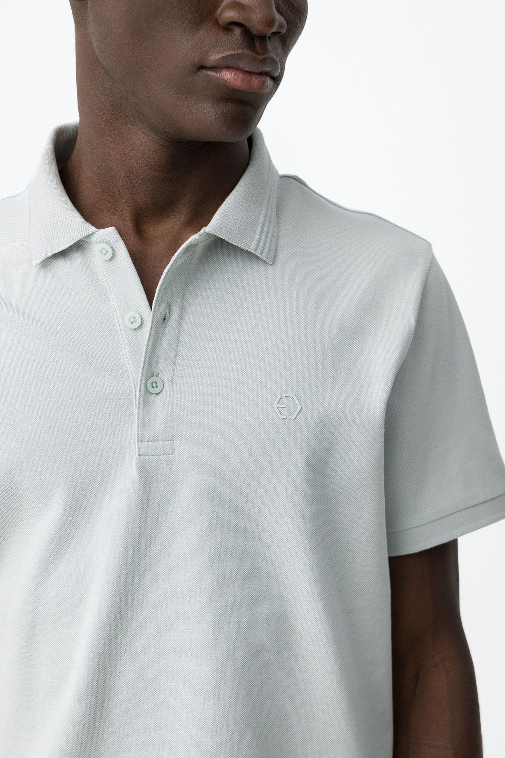POLO MANNING_2 IN 100% COTONE PIQUET CON LOGO LATO CUORE TONO SU TONO - REGULAR FIT 10050806.BEE