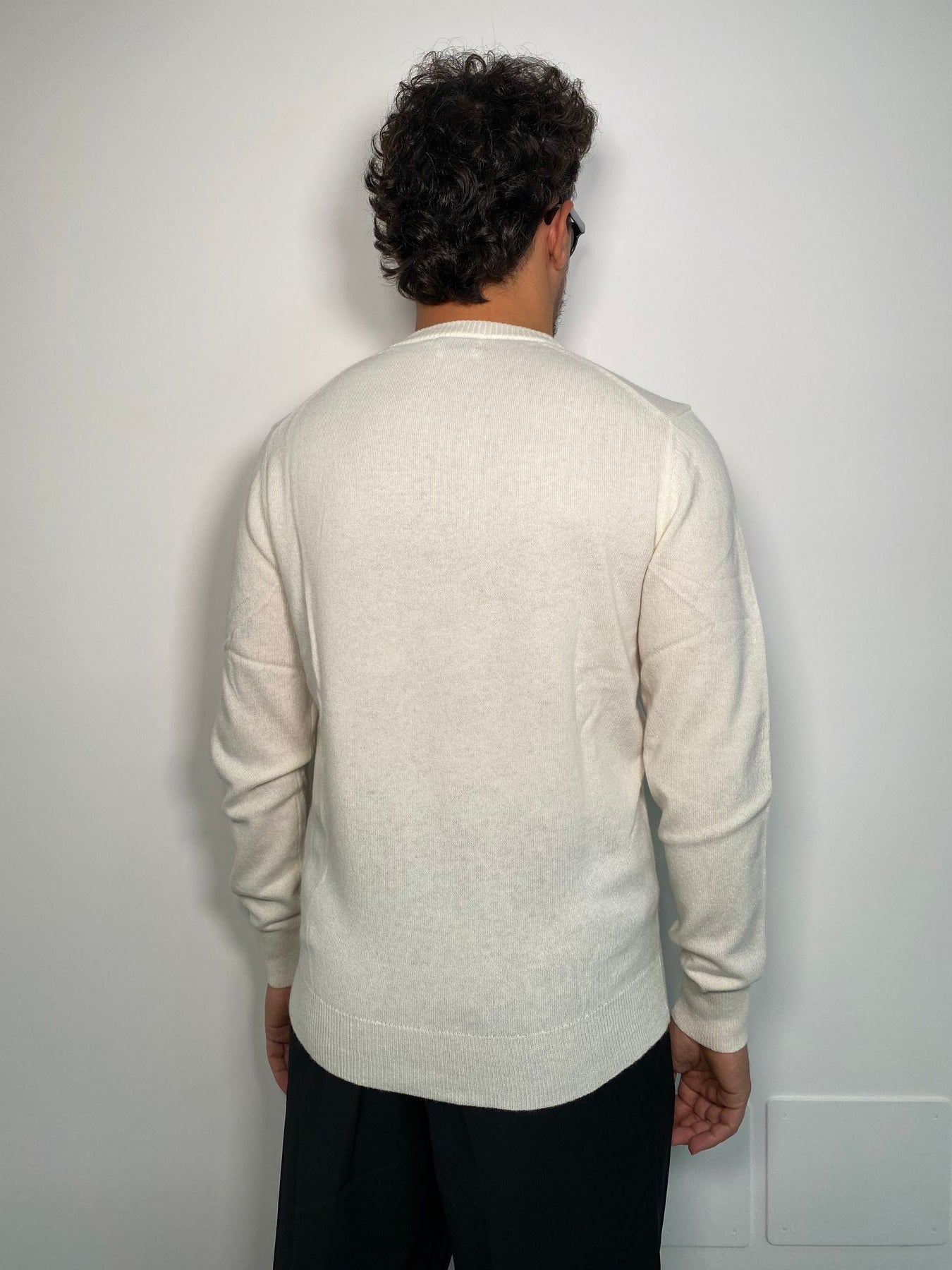 MAGLIA GIROCOLLO BASIC IN MISTO CACHEMIRE - REGULAR FIT