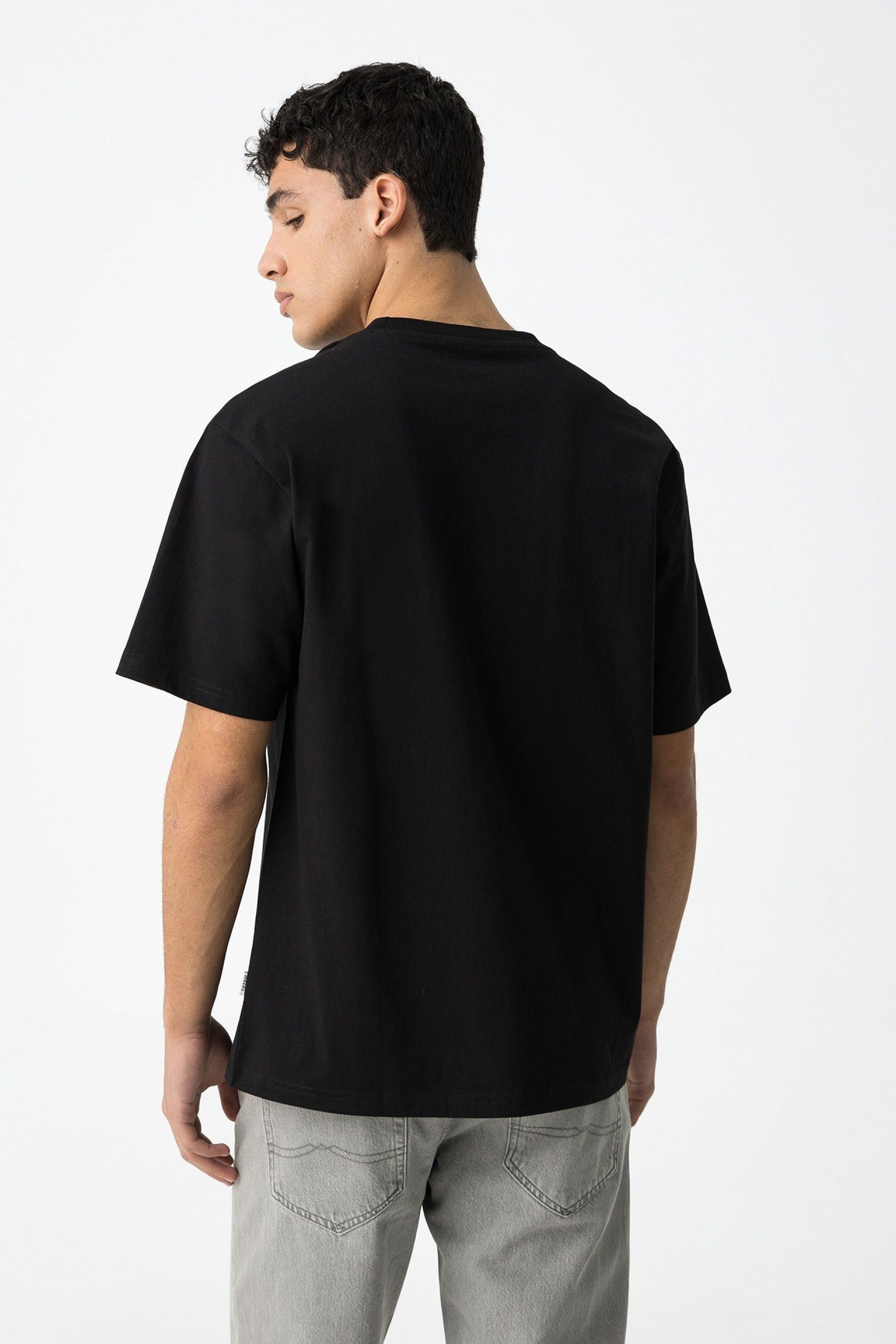 T-SHIRT JACK BASIC IN 100% COTONE CON LOGO LATO CUORE - RELAXED FIT 10059139.NER
