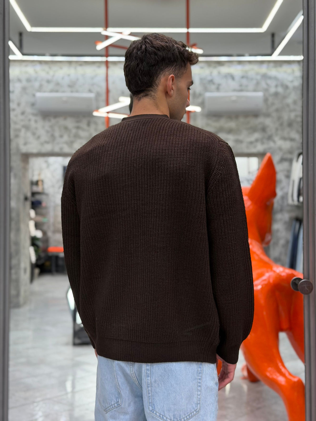 CARDIGAN IN MISTO LANA FINEZZA 10 COSTA INGLESE CON TASCHE A TOPPA - REGULAR FIT MK2900051.MOR