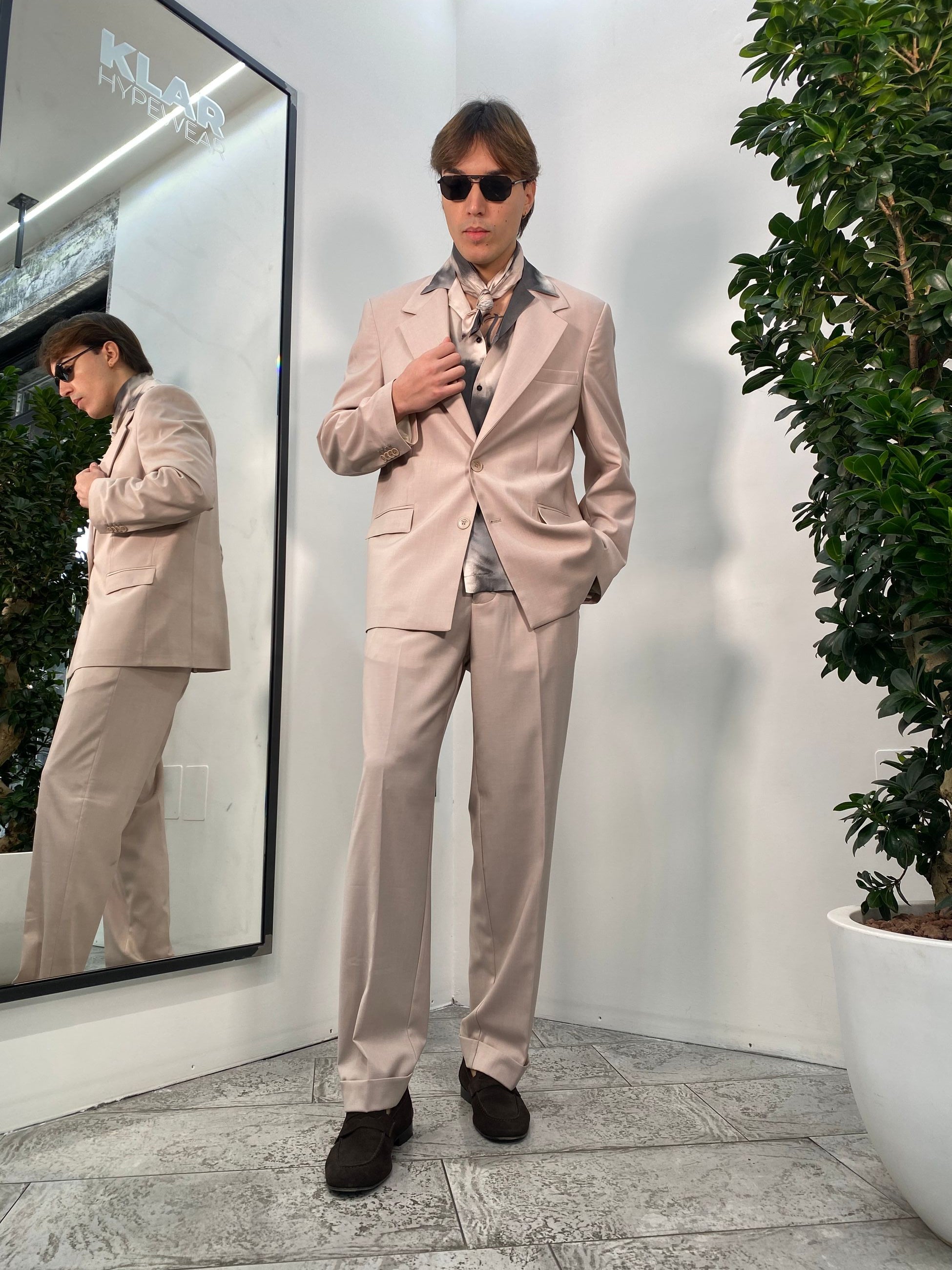GIACCA DA ABITO MONOPETTO IN POLIVISCOSA - OVERSIZE FIT GIA3219.CIP