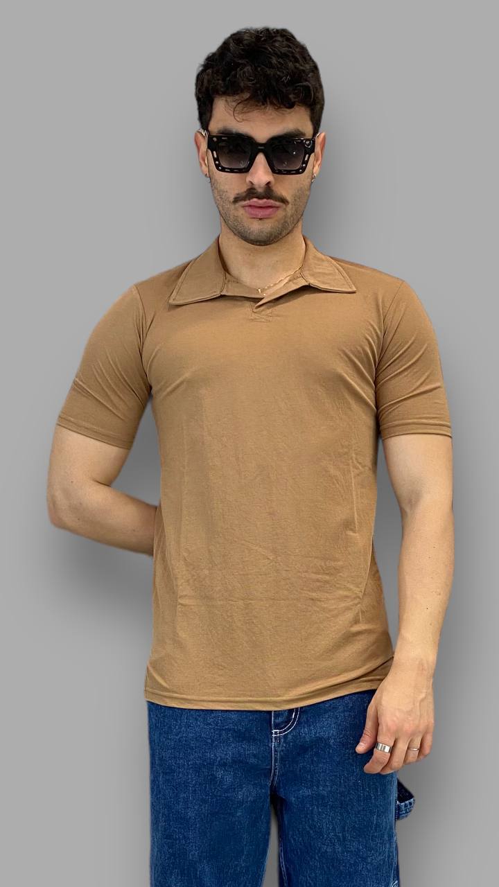 POLO BASIC SENZA BOTTONI IN COTONE EXTRAFINE - RELAXED FIT