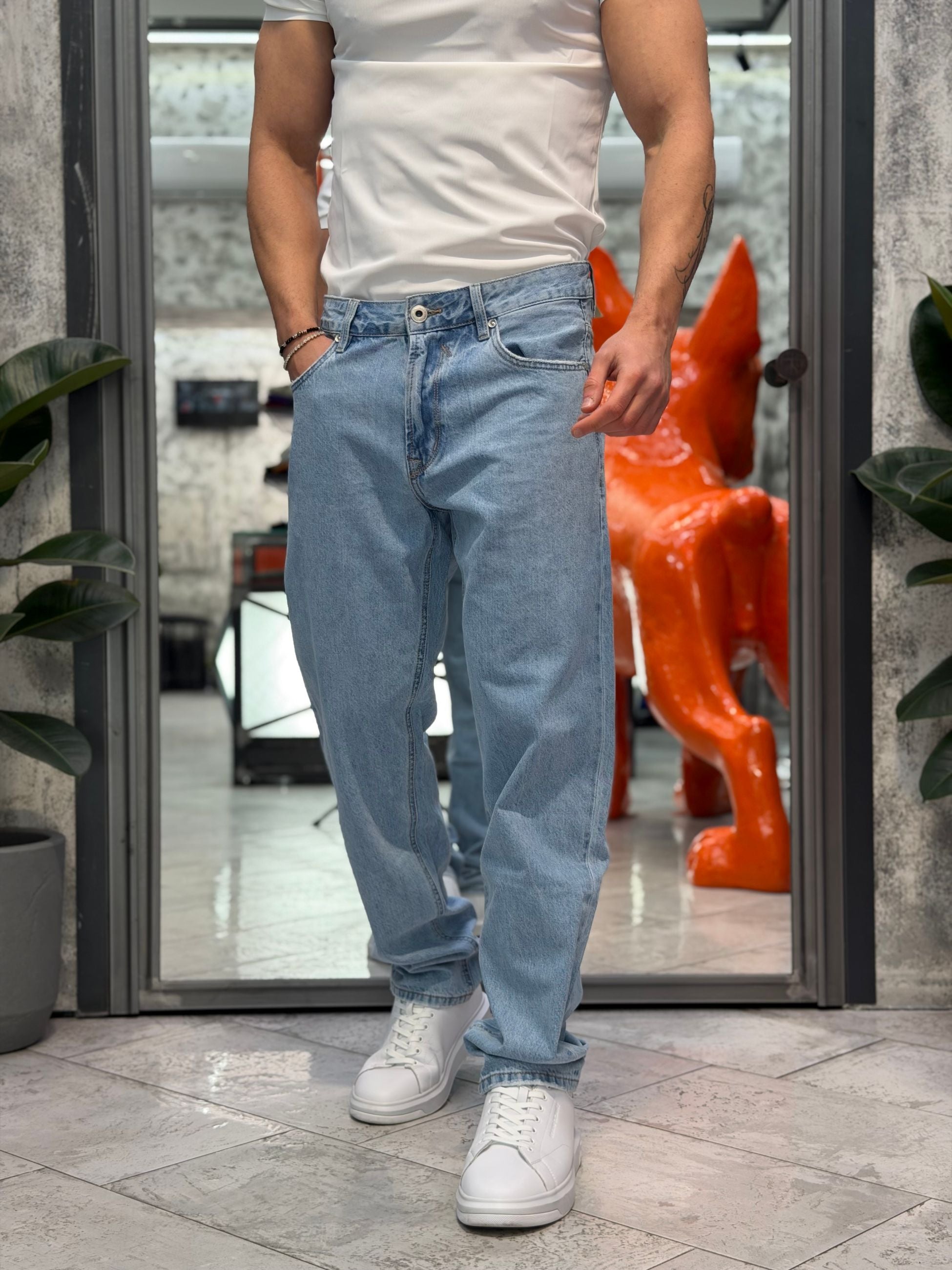 JEANS ALEX 5 TASCHE ZERO WASH - STRAIGHT LEG (GAMBA DRITTA) GL6396Q