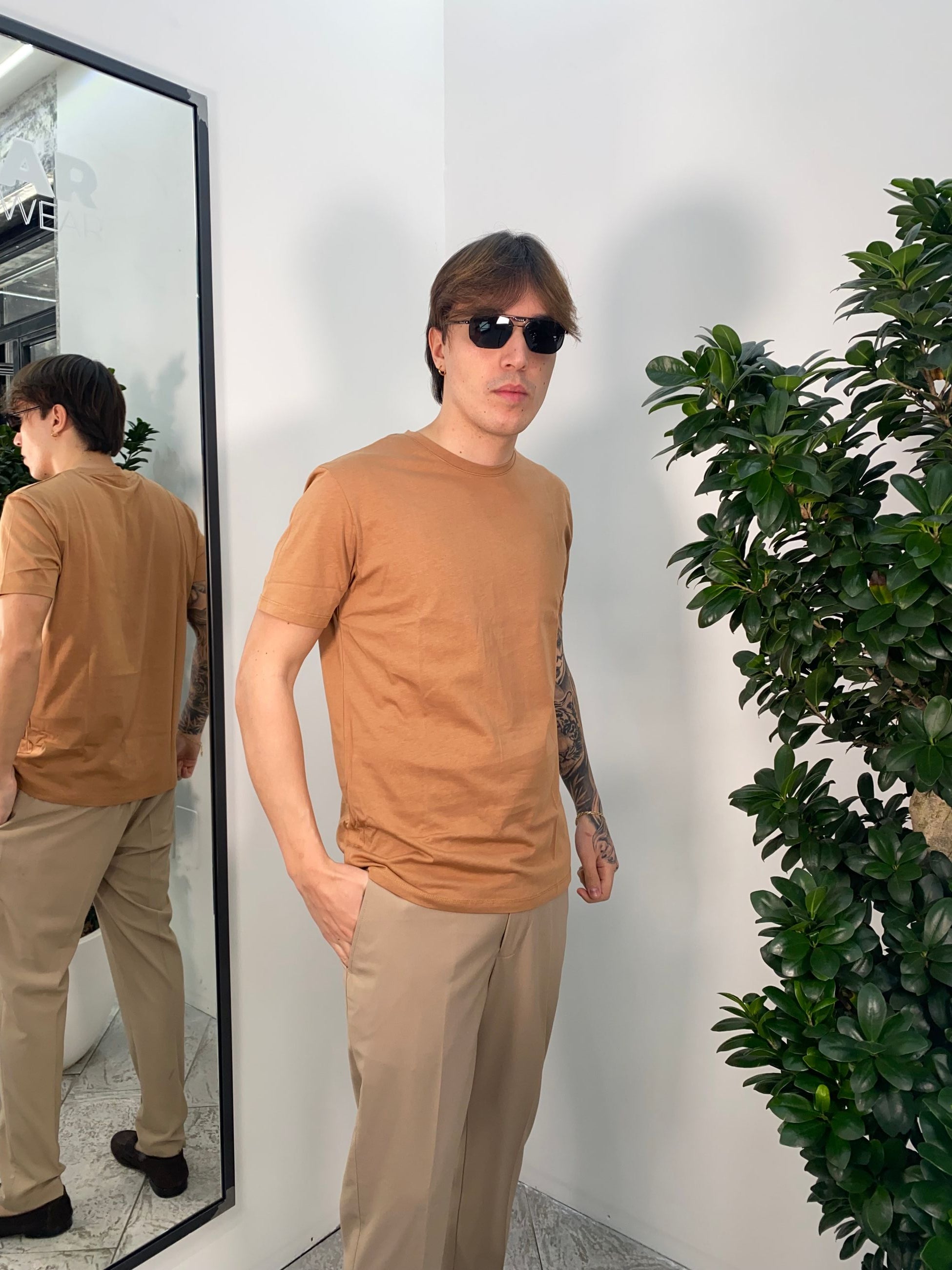 T-SHIRT BASIC IN 100% COTONE EXTRA FINE - REGULAR FIT GL1078F-S25.BIS