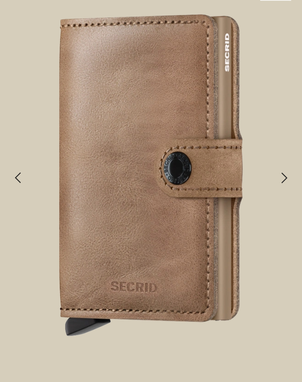 MINIWALLET PORTA CARTE E BANCONOTE IN MORBIDA PELLE VINTAGE MV-TAUPE