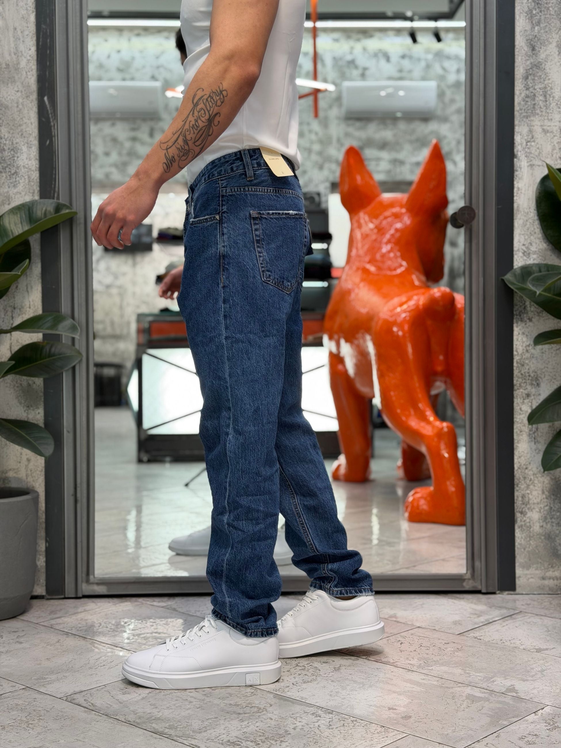 JEANS ALEX 5 TASCHE DARK WASH - STRAIGHT LEG (GAMBA DRITTA) GL6393Q