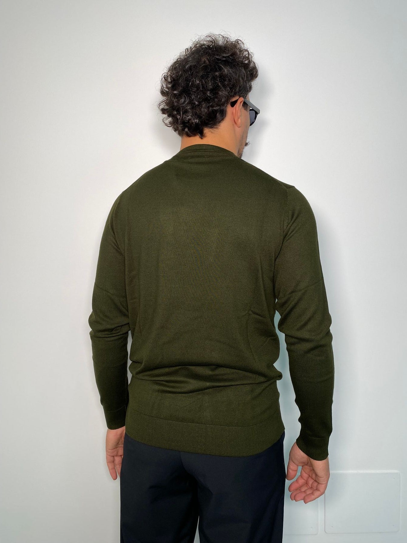 MAGLIA GIROCOLLO BASIC IN MISTO VISCOSA FINEZZA 12 - REGULAR FIT