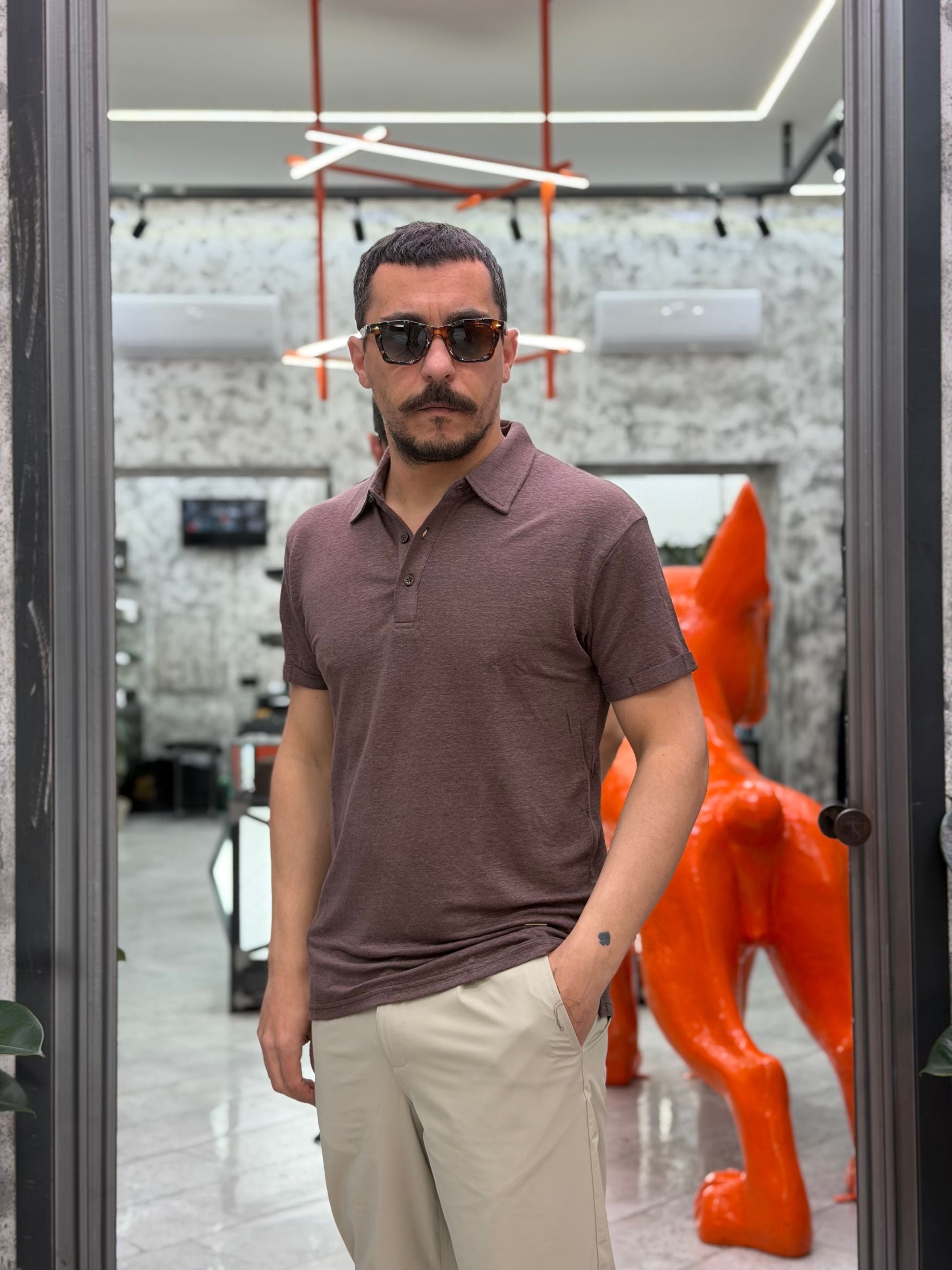 POLO 3 BOTTONI IN 100% PURO LINO - REGULAR FIT GL1083F-S26.CIO