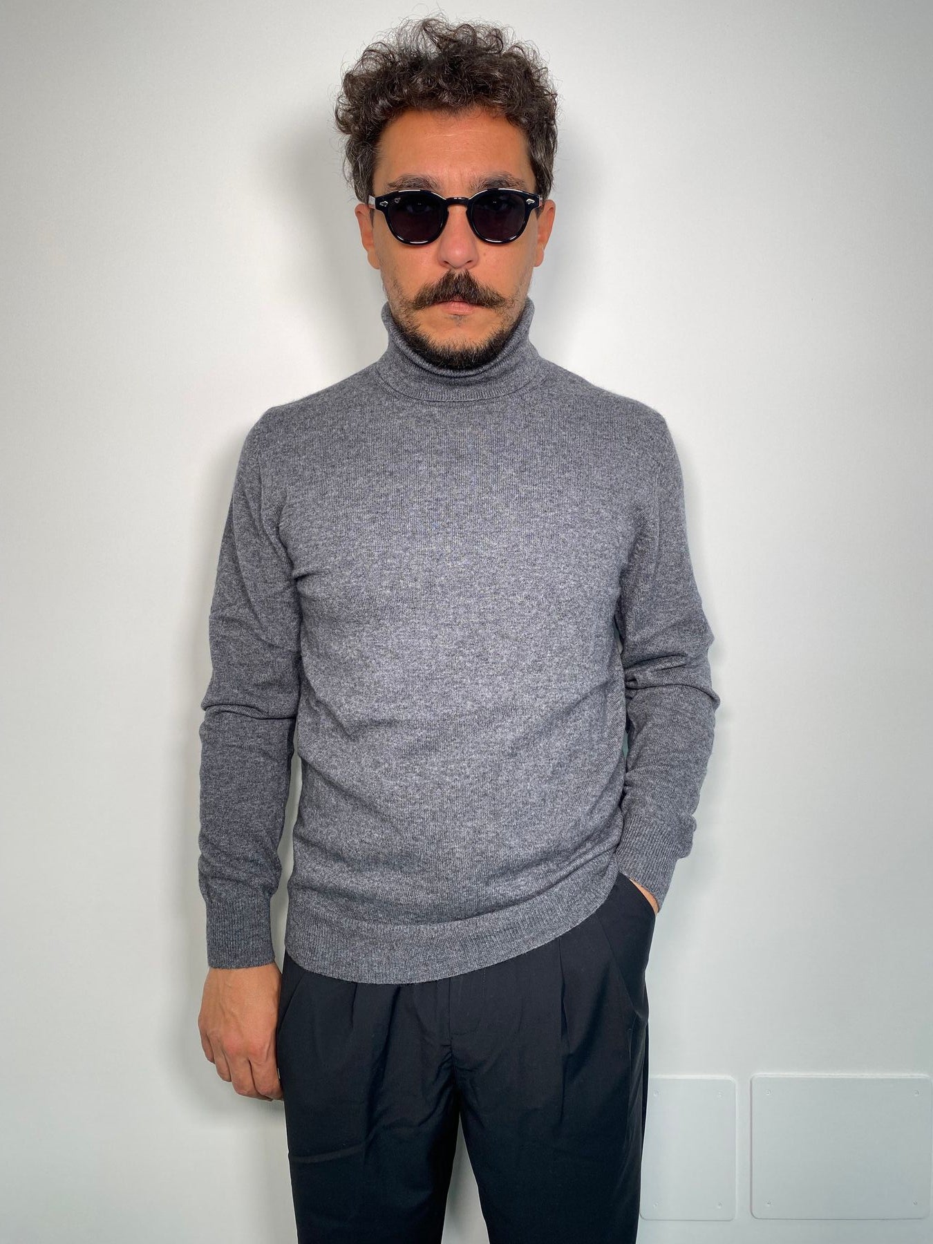 MAGLIA DOLCEVITA BASIC IN MISTO CACHEMIRE - REGULAR FIT