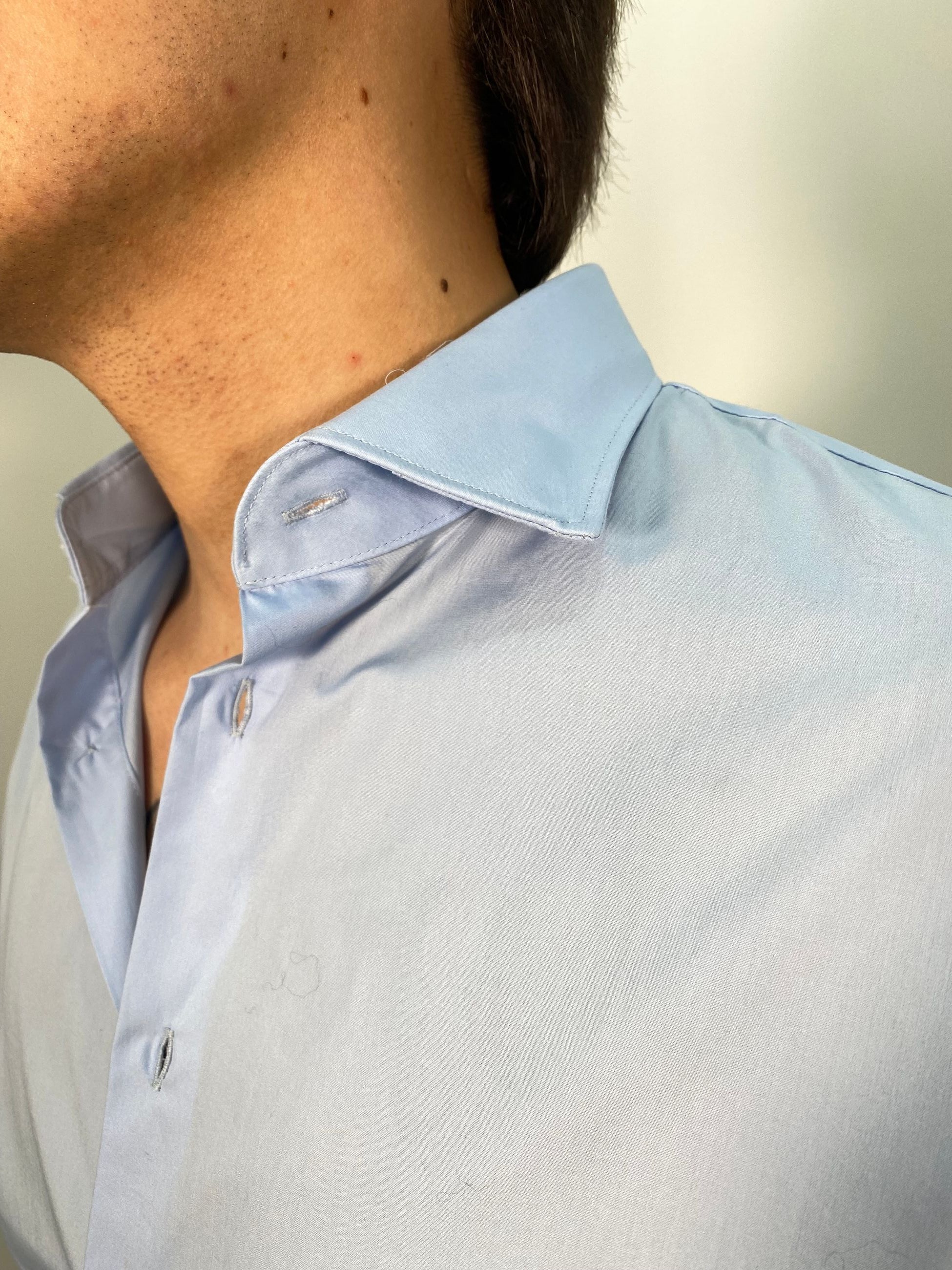 CAMICIA IN 100% COTONE POPELINE PREMIUM - REGULAR FIT POPELINE60.LTBLUE