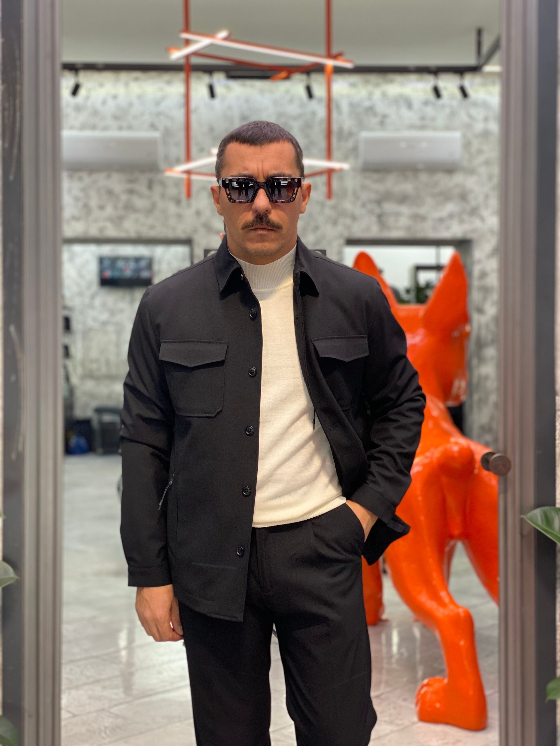 GIACCA GIUBBINO DA COMPLETO CON TRAPUNTA INTERNA E TASCHE A FILO ESTERNE - REGULAR FIT GBI1045SS.NER