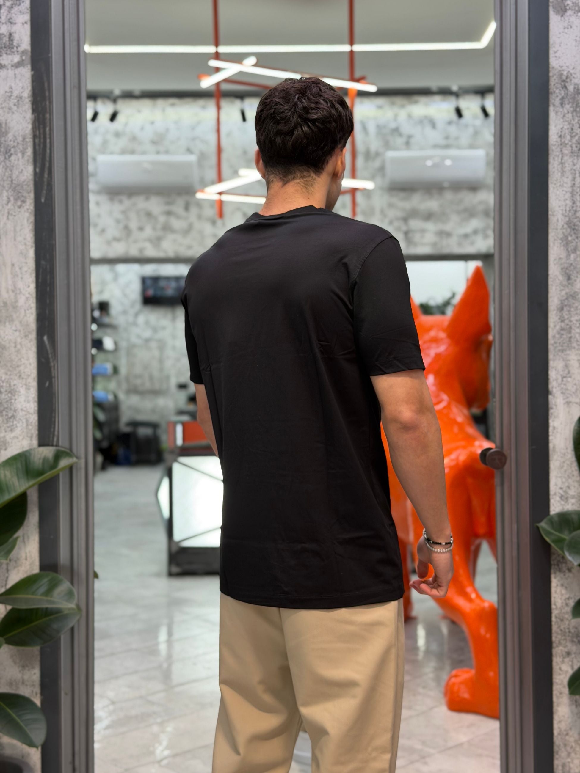 T-SHIRT BASIC IN MORBIDA VISCOSA - REGULAR FIT GL2268F-S26.NER