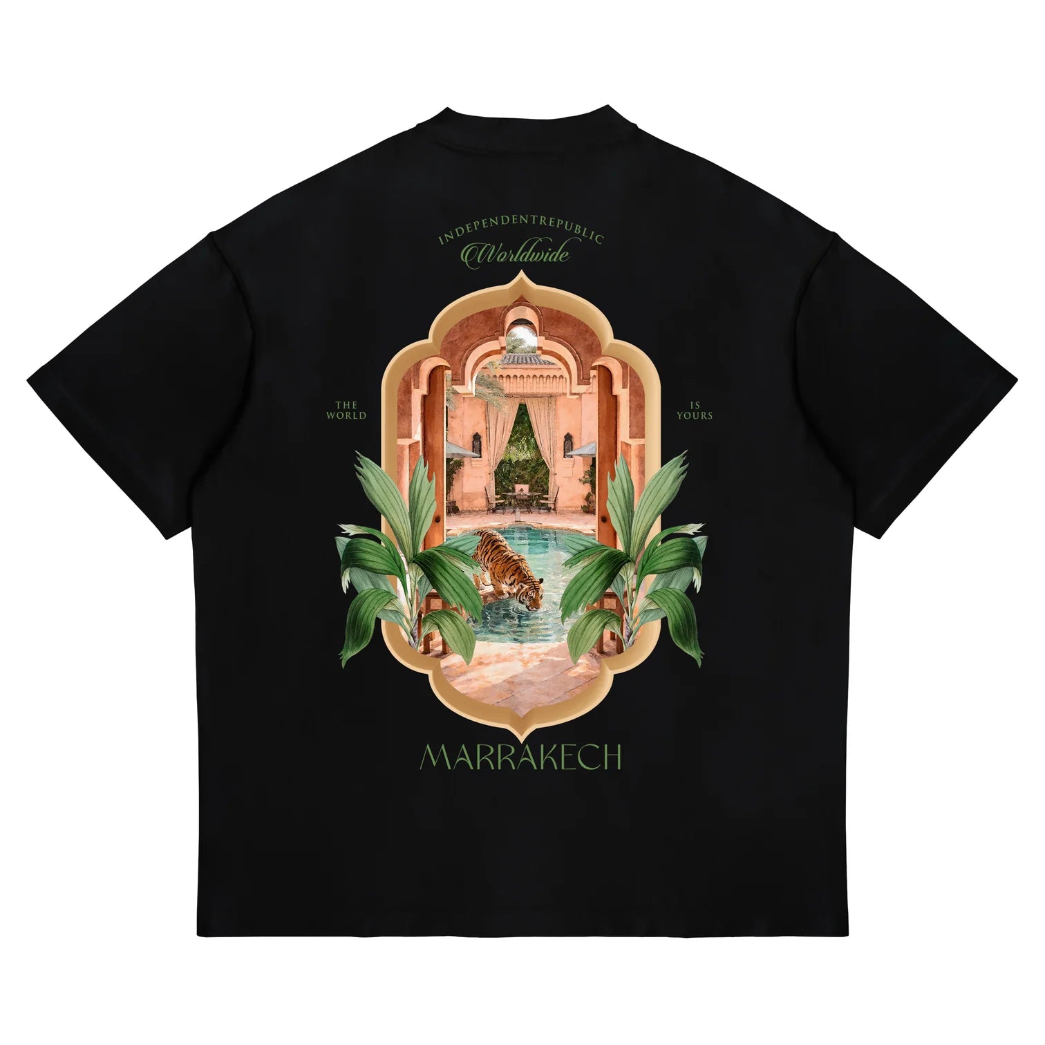 T-SHIRT MARRAKECH BOXY/CROPPED FIT CON STAMPA SUL RETRO MARRAKECH.NER