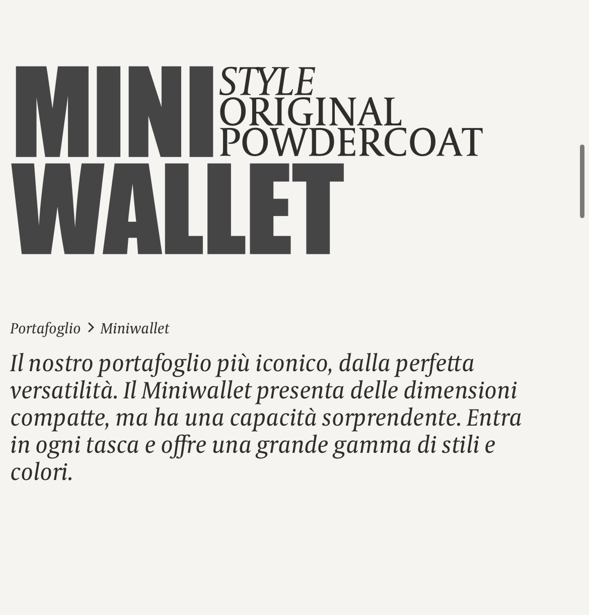 MINIWALLET PORTA CARTE E BANCONOTE IN MORBIDA PELLE LISCIA E LUCIDA CON CUCITURE IN CONTRASTO M-BLACK