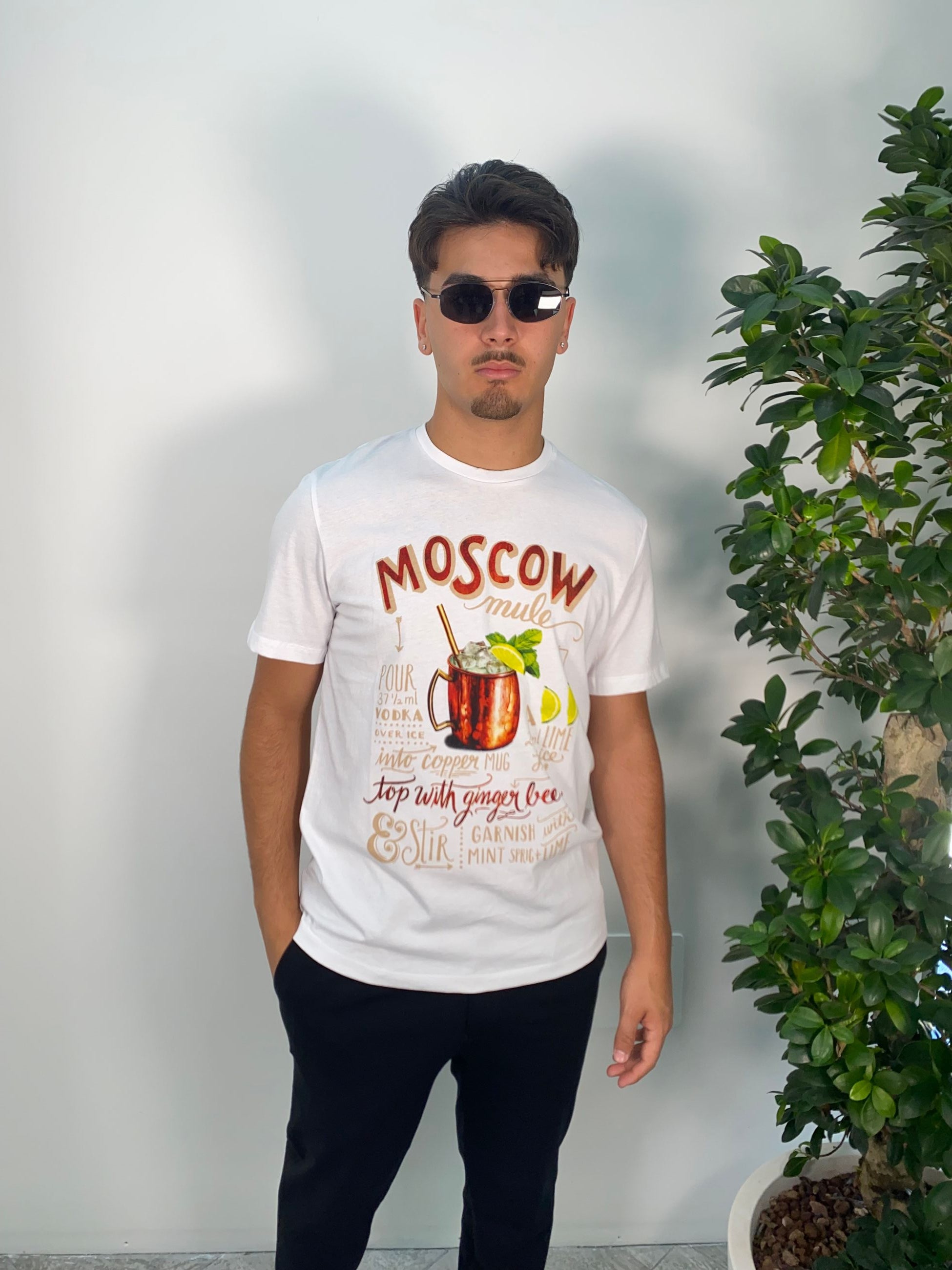 T-SHIRT IN 100% COTONE PREMIUM STAMPA MOSCOW MULE - REGULAR FIT 25S02TG