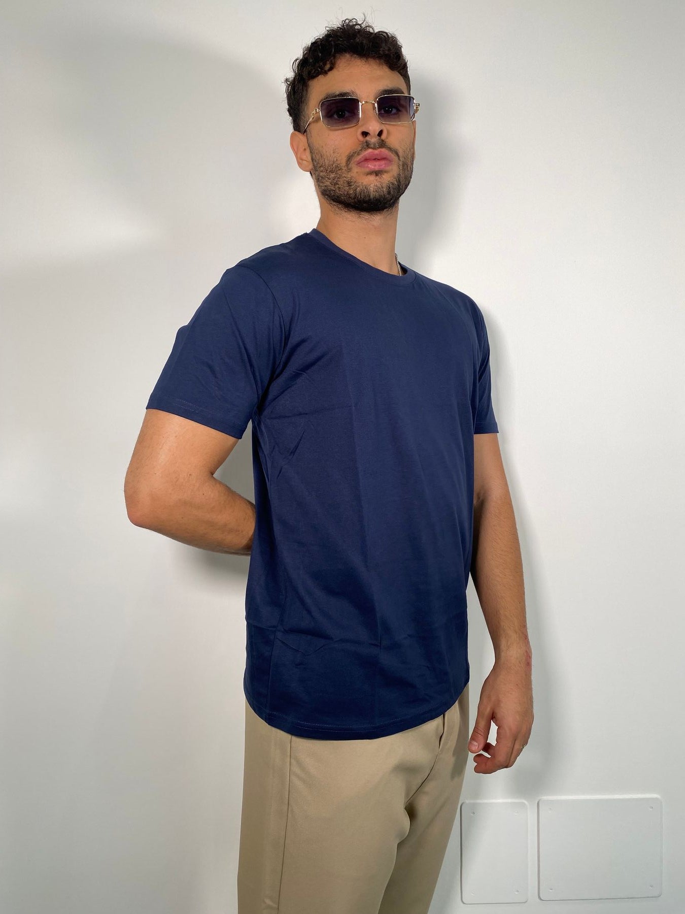 T-SHIRT GIROCOLLO BASIC IN COTONE - REGULAR FIT