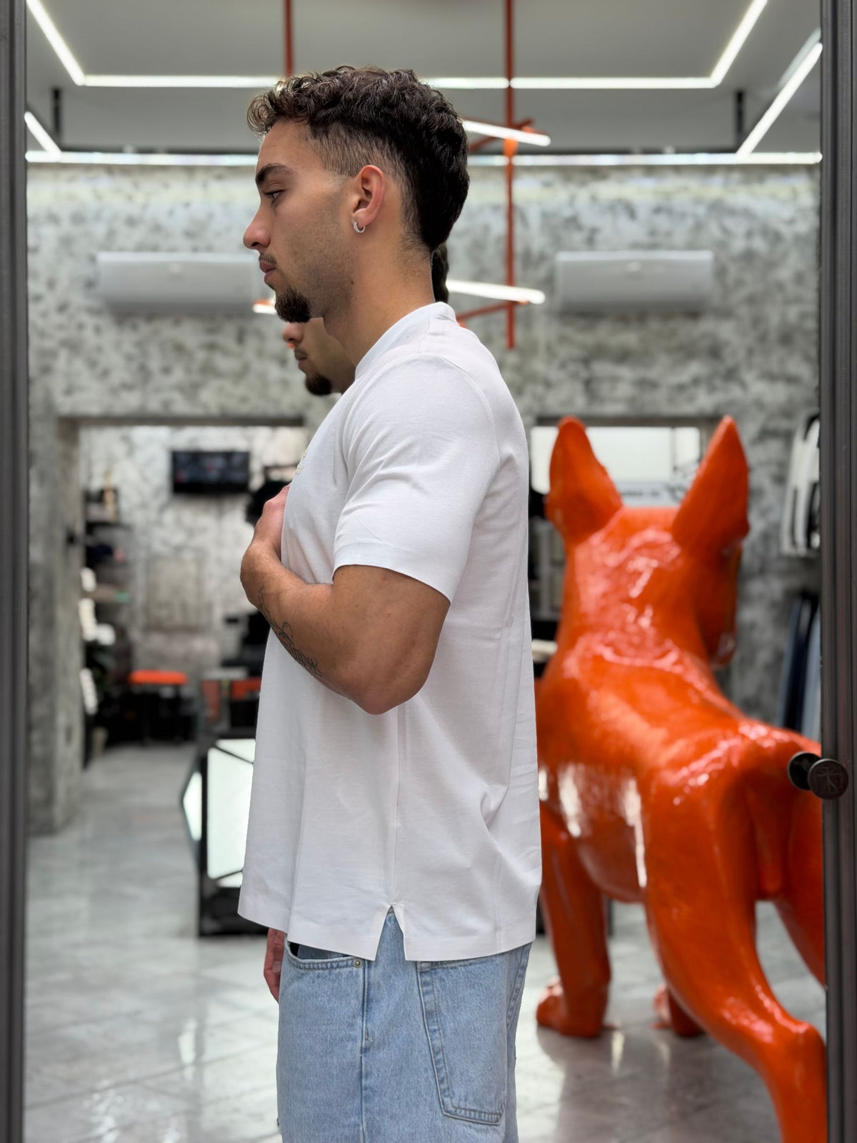 T-SHIRT NO STIRO IN TESSUTO SUPER STRETCH - SLIM FIT MK2910095.BIA