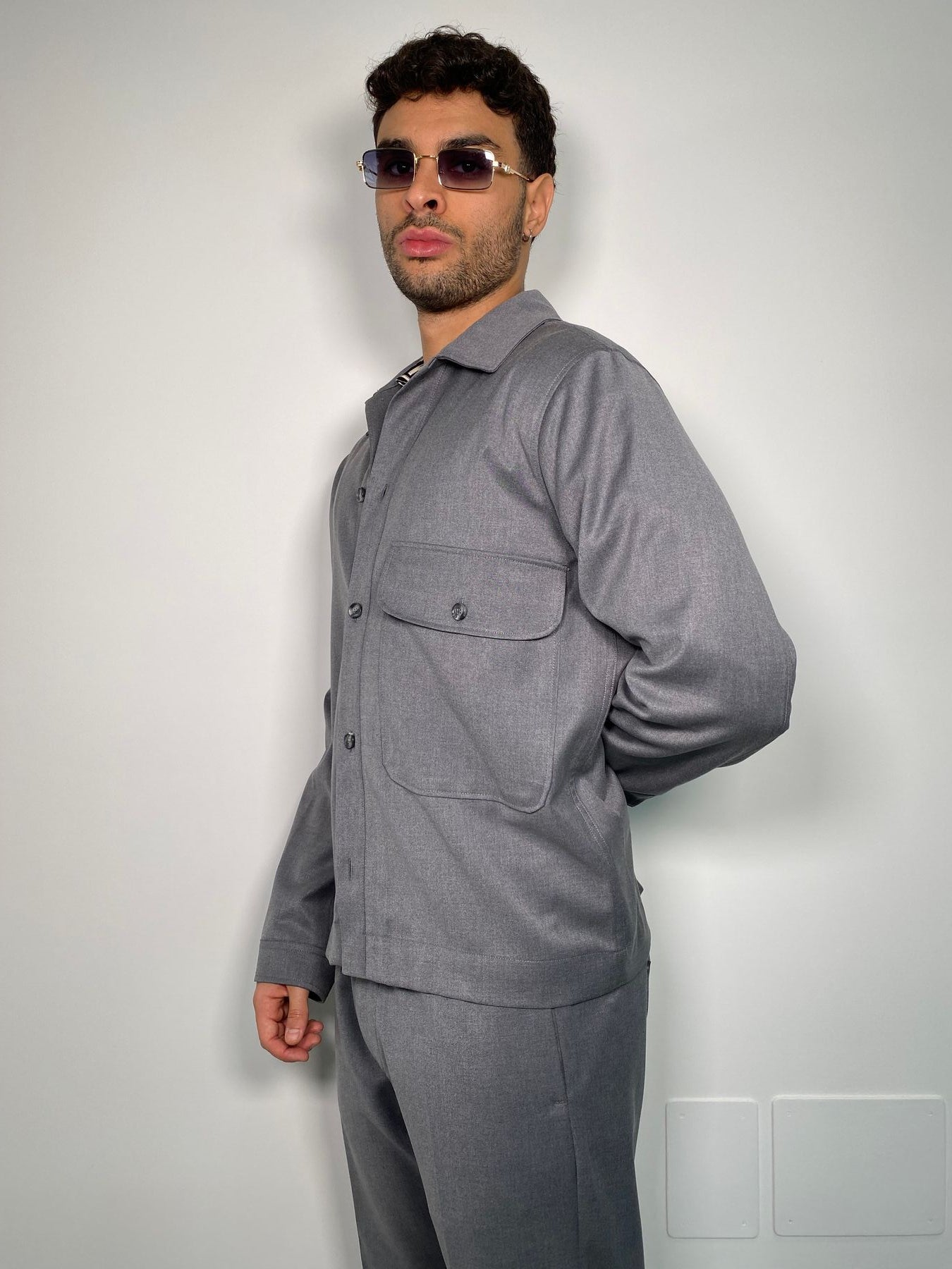 GIACCA CAMICIA CON TASCONE DA COORDINATO - RELAXED FIT