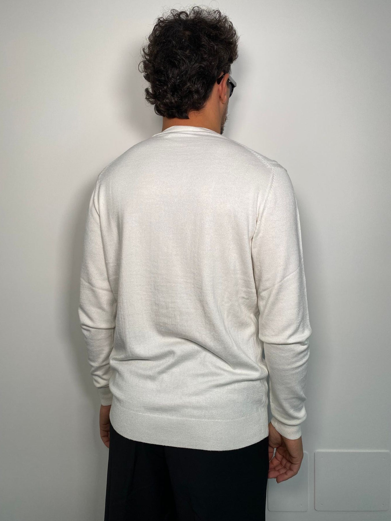 MAGLIA GIROCOLLO FINIZZA 12 IN MISTO CACHEMIRE TRAMA TRECCE - REGULAR FIT