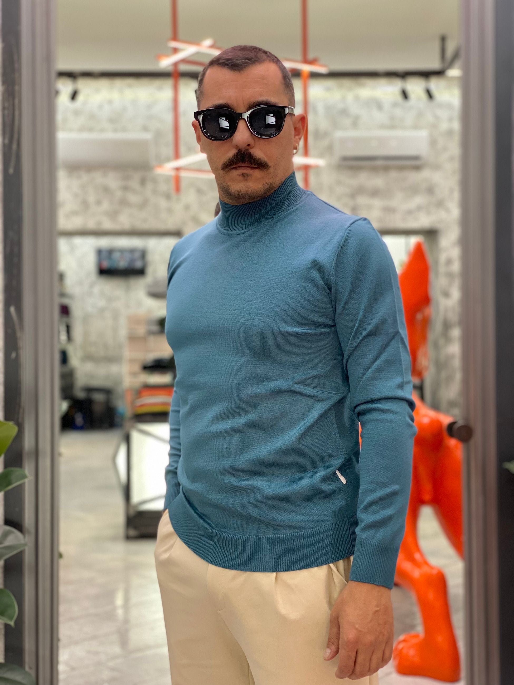 MAGLIA LUPETTO IN MORBIDA VISCOSA - REGULAR FIT MI3059SS.PET
