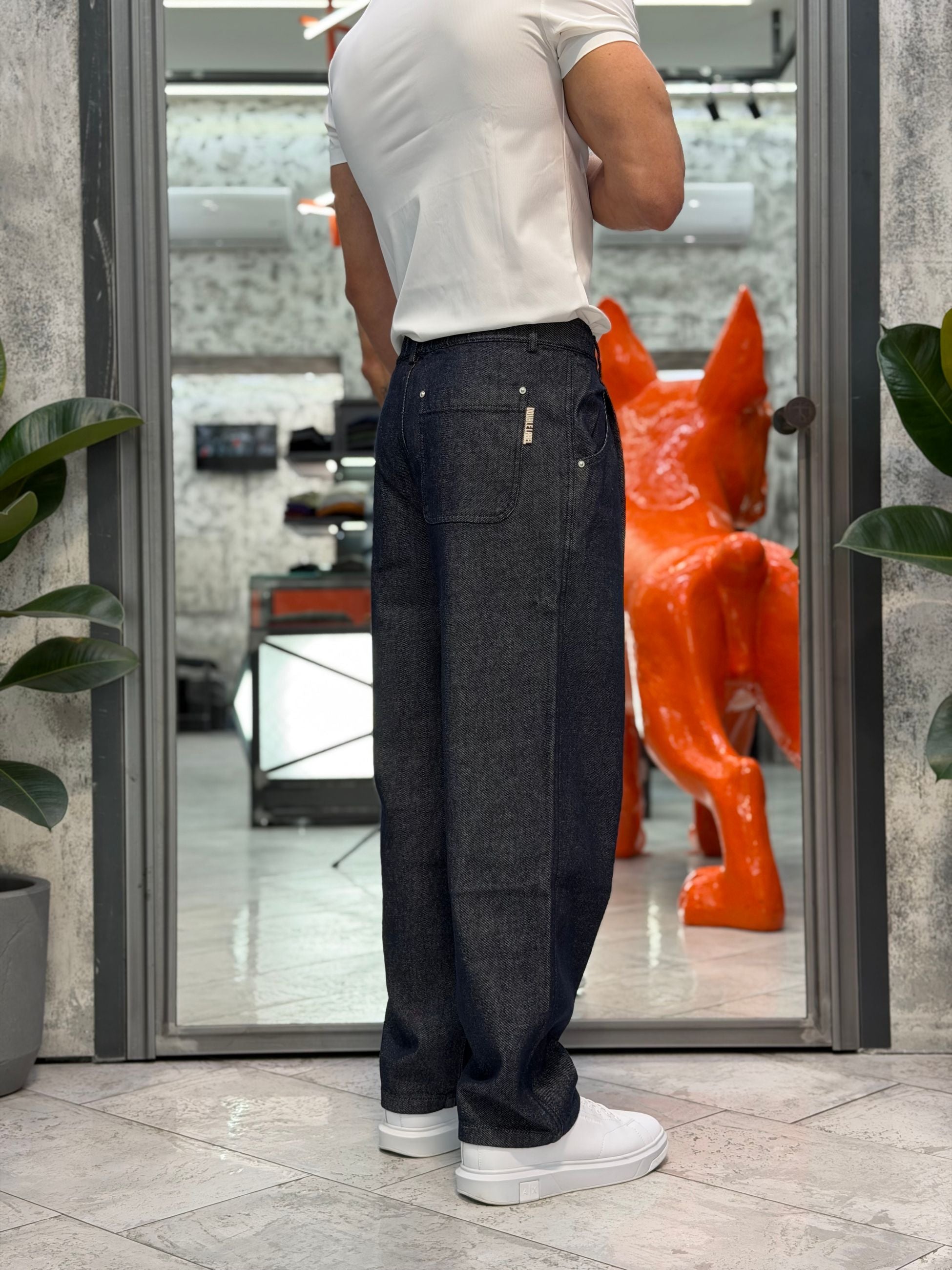 PANTALACCIO IN DENIM DA COMPLETO - RELAXED FIT GLW080G