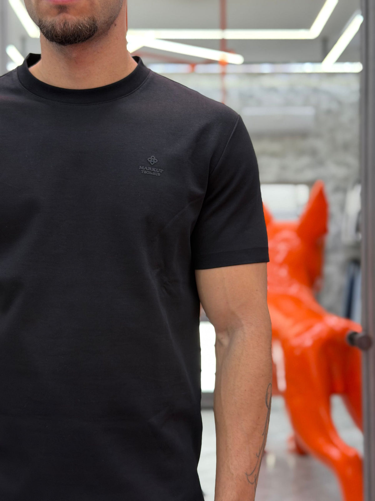 T-SHIRT NO STIRO IN TESSUTO SUPER STRETCH - SLIM FIT MK2910095.NER