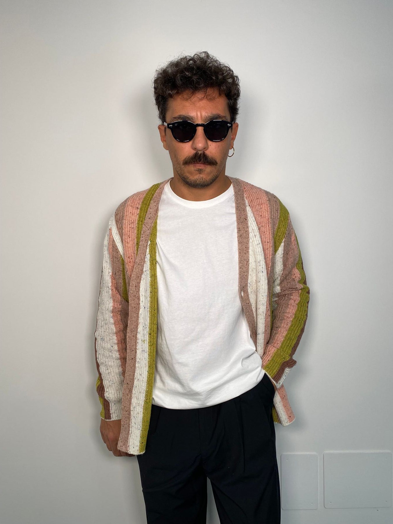 CARDIGAN A RIGHE VERTICALI MULTICOLOR - REGULAR FIT