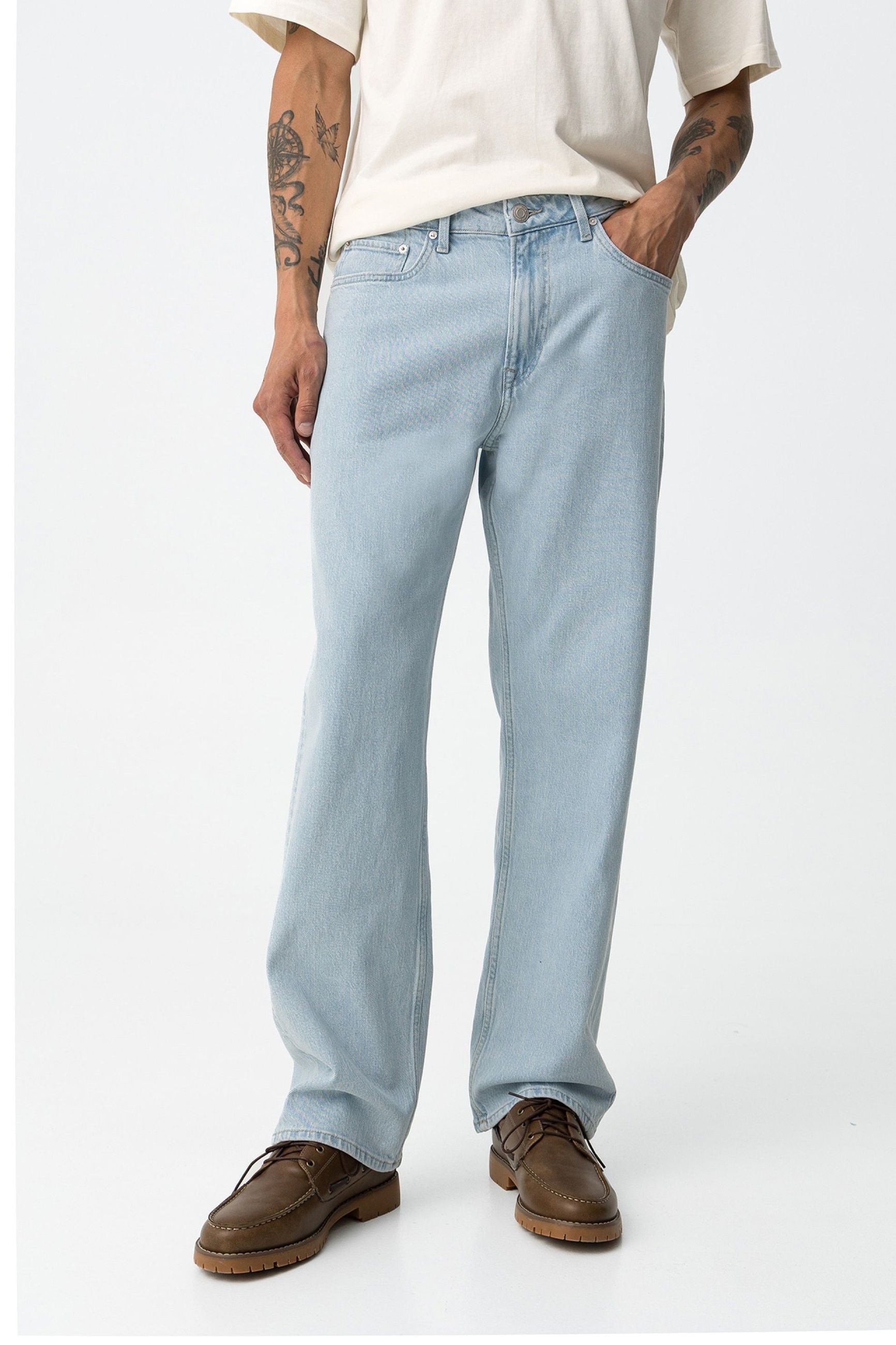 JEANS THOMAS_12 IN TELA LEGGERMENTE ELASTICIZZATA - LOOSE FIT 10062186