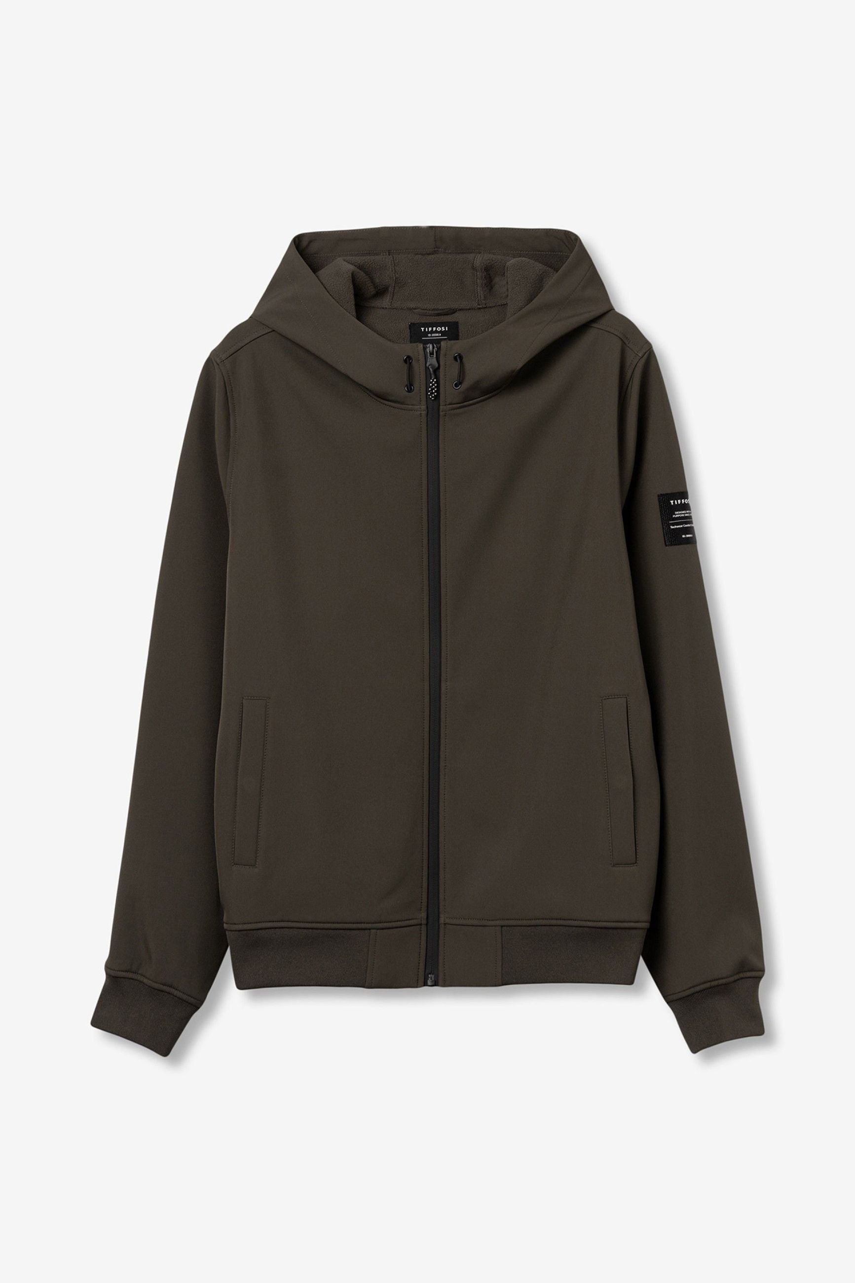 GIUBBINO PRYOR IN TESSUTO TECNICO CON CAPPUCCIO ED ELASTICO AL FONDO, ANTIPIOGGIA E CHIUSURA TERMICA - REGULAR FIT 10063157.TOR