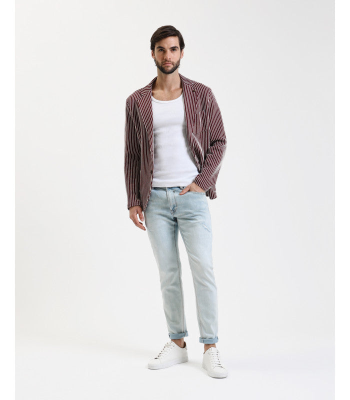 JEANS KEVIN IN TELA ELASTICIZZATA CON MICRO ABRASIONI - SKINNY FIT GL6337Q