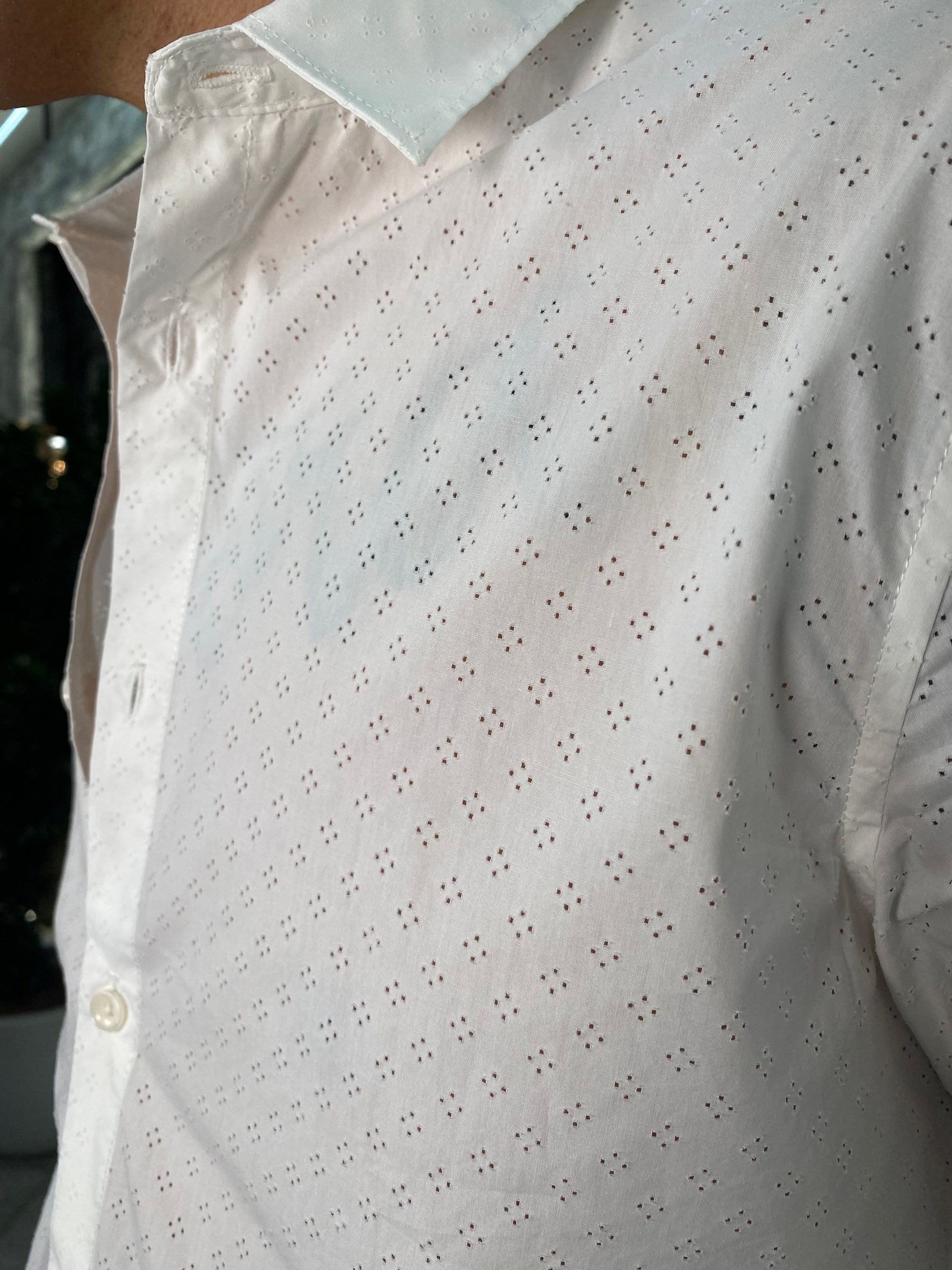 CAMICIA TRAFORATA IN 100% COTONE - REGULAR FIT GL111DA.BIA